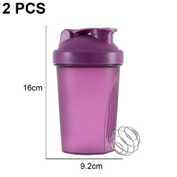 Lubgitsr Protein Shaker 400 ml Protein Shaker mit Klares Maßstabsdesign Für Laufen Gym Fitness, (1-tlg)