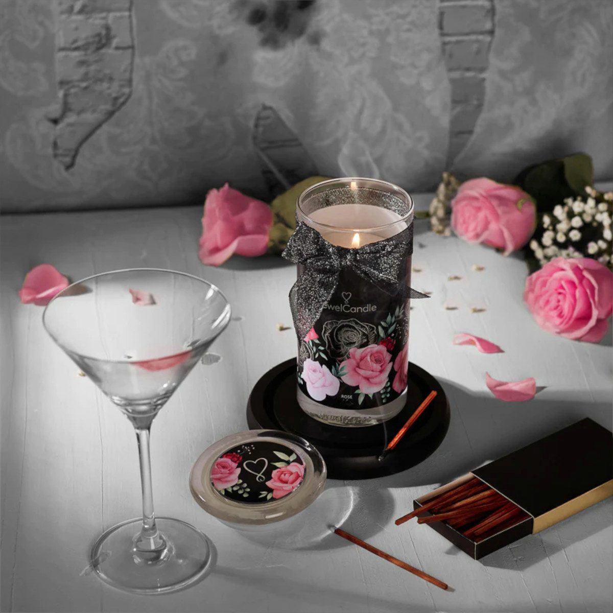 Juwelkerze Duftkerze Duftkerze Rose Noir - günstig online kaufen