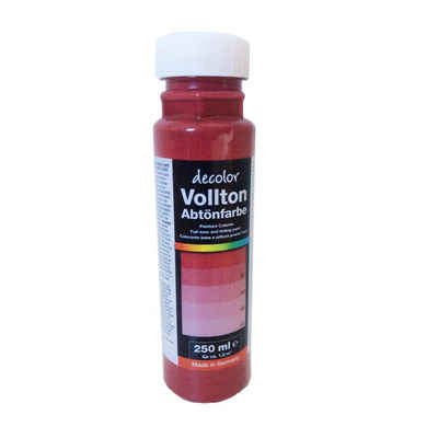 PUFAS Vollton- und Abtönfarbe decolor Abtönfarbe, Weinrot 250 ml