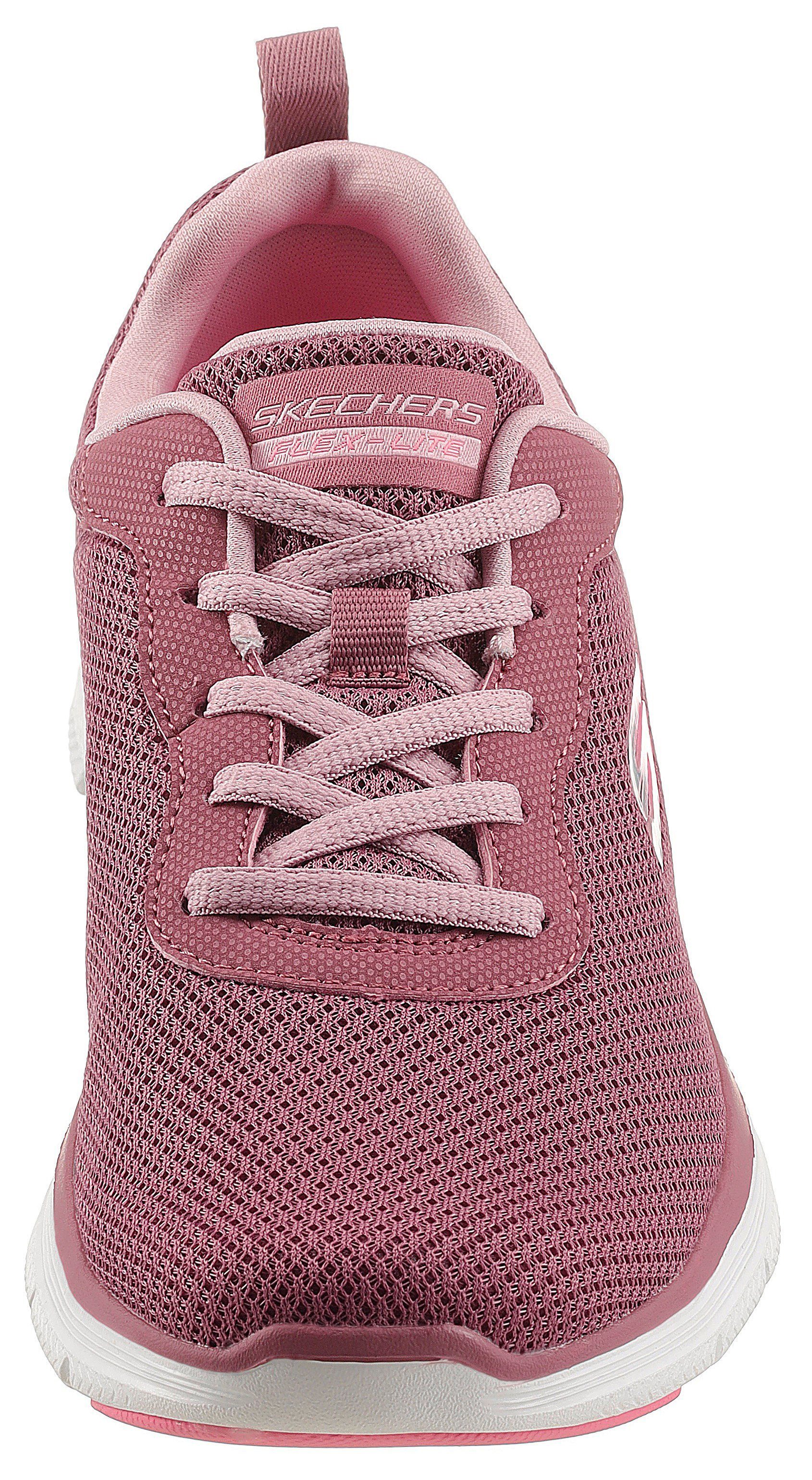 mit Sneaker VIEW BRILLINAT Air-Cooled APPEAL Skechers Foam 4.0 Ausstattung Memory FLEX mauve-rosa