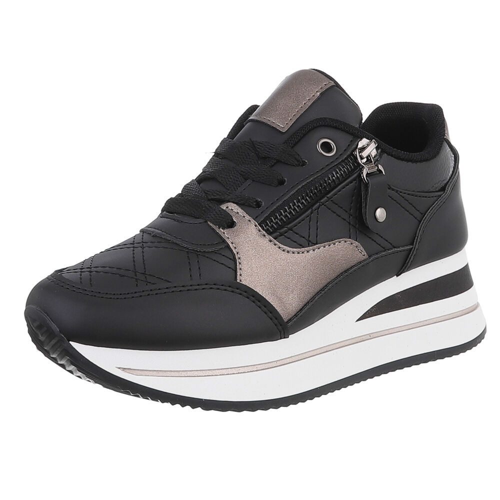 Ital-Design Damen Low-Top Freizeit Sneaker (88671434) Keilabsatz/Wedge Snea günstig online kaufen