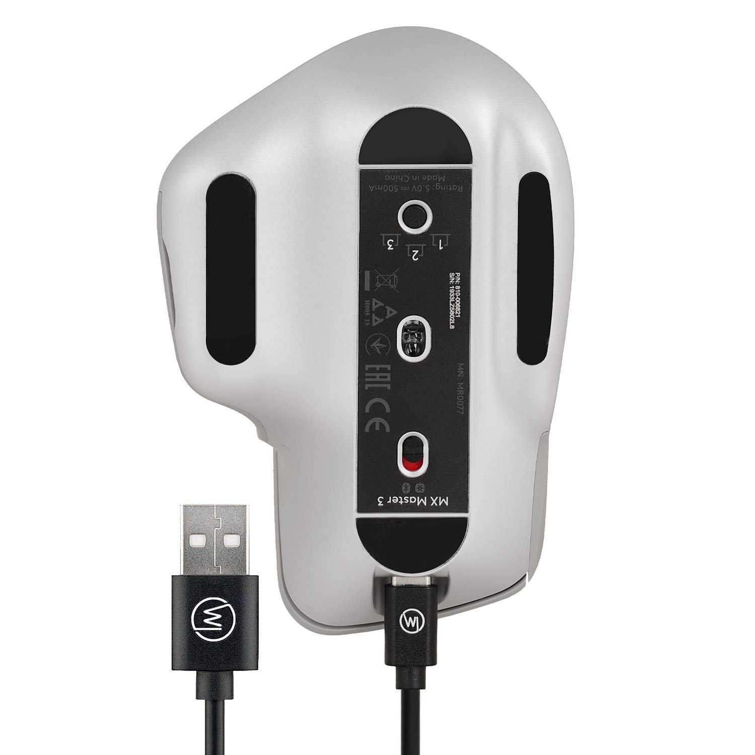 Wicked Chili USB-C Kabel für Logitech MX Master 3 und MX Keys Gaming-Controllerkabel, USB-C, USB-A (100 cm), 3A / 5V / 15 W Fast Charge, Universal kompatibel mit Handy, Smartphone