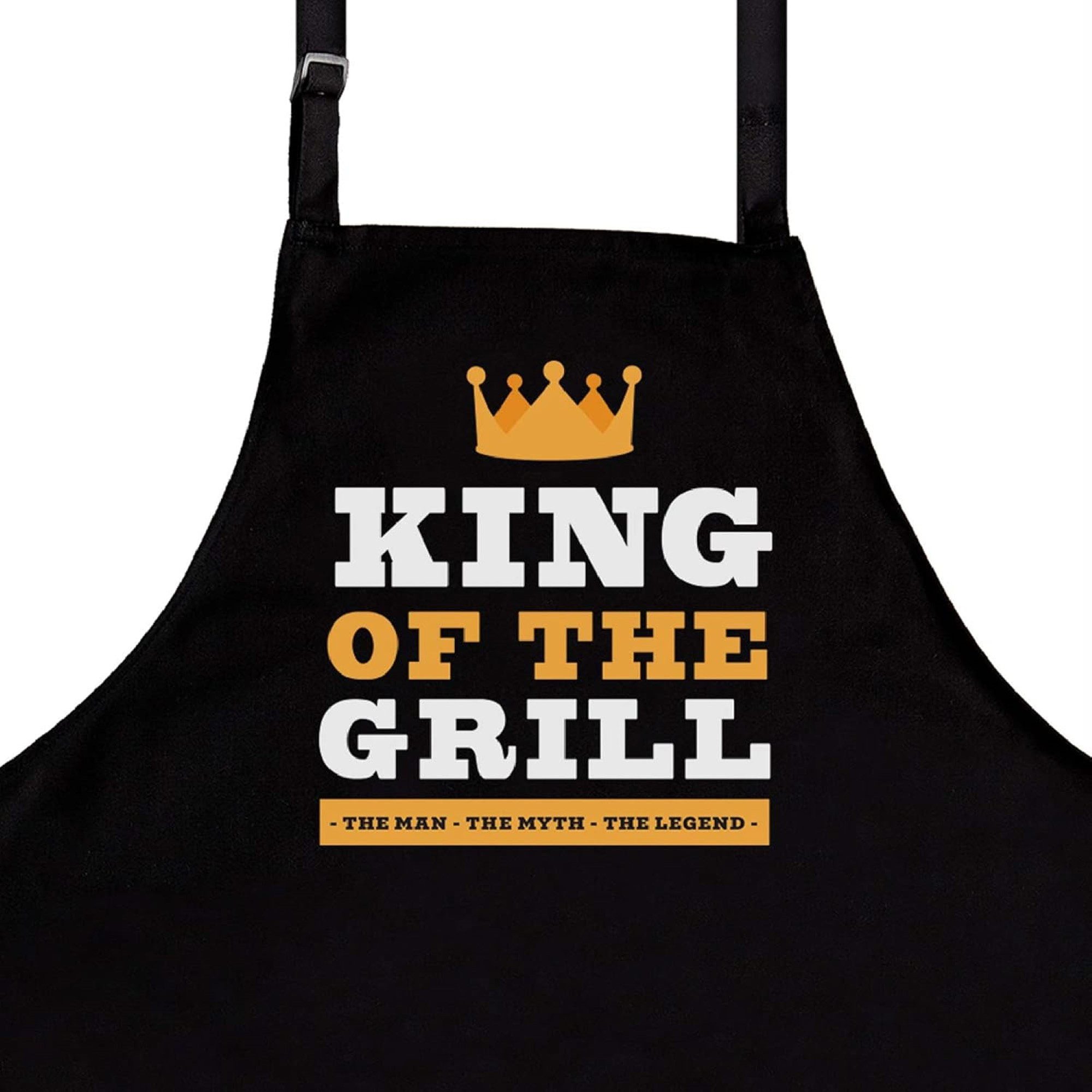 nomsum Kochschürze für Männer "King of the Grill" aus Baumwollmischung in S günstig online kaufen