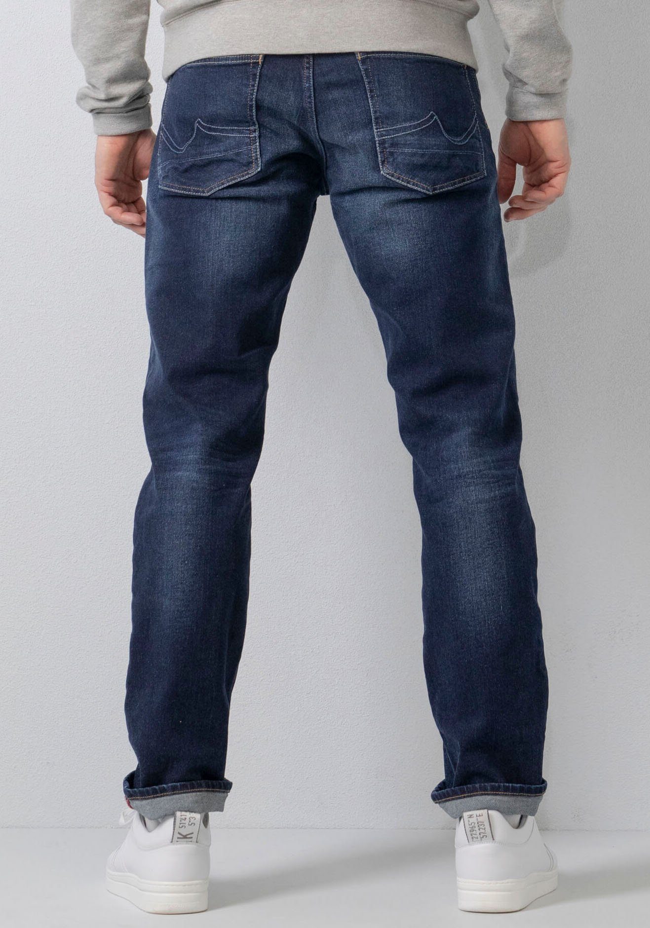 Regular-fit-Jeans Dark used Industries RILEY Petrol