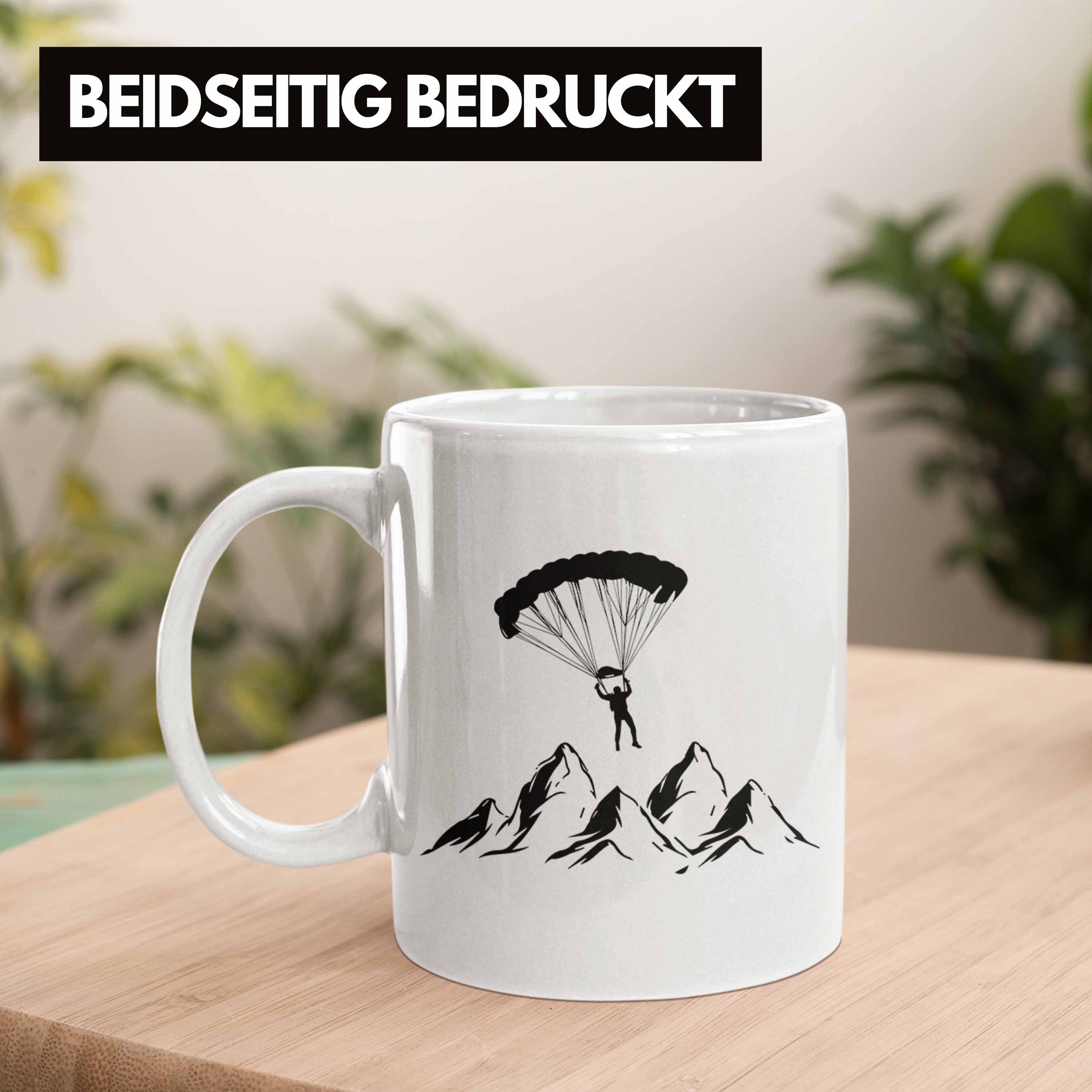 Paragliding Luftsport Weiss Paragleiten Tasse Geschenk Gleitschirmfliegen Trendation Tasse G