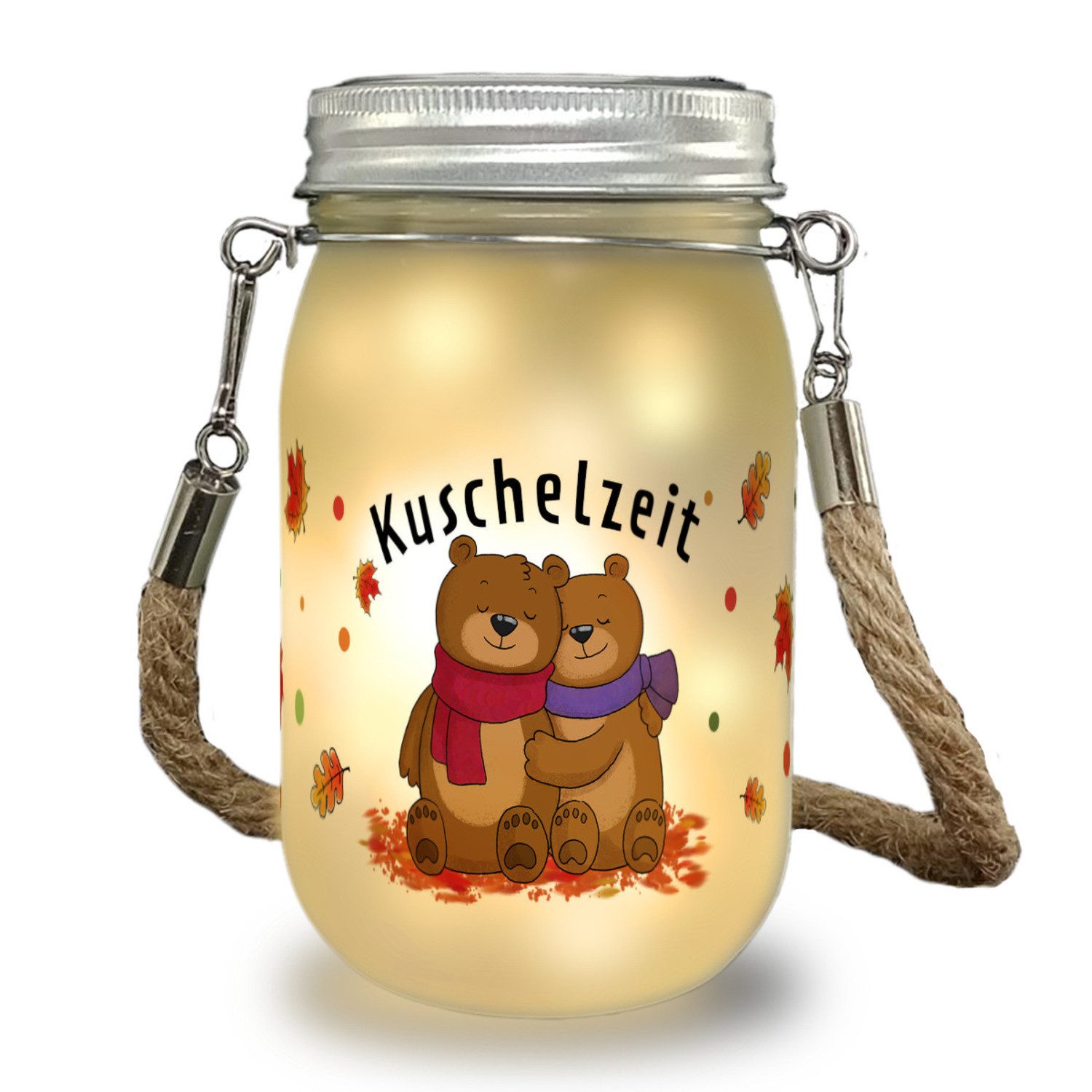 speecheese Dekolicht Kuschelzeit Solarlicht mit niedlichem Bärenpärchen