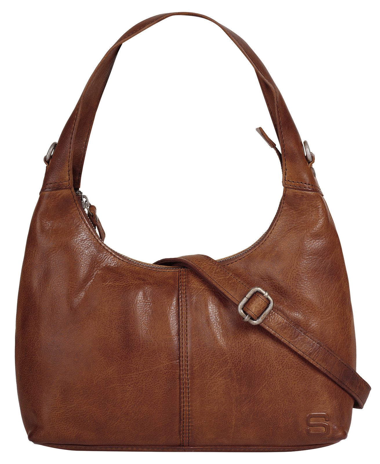 Spikes & Sparrow Umhängetasche SPIKES & SPARROW Damen echt Leder, echt Leder