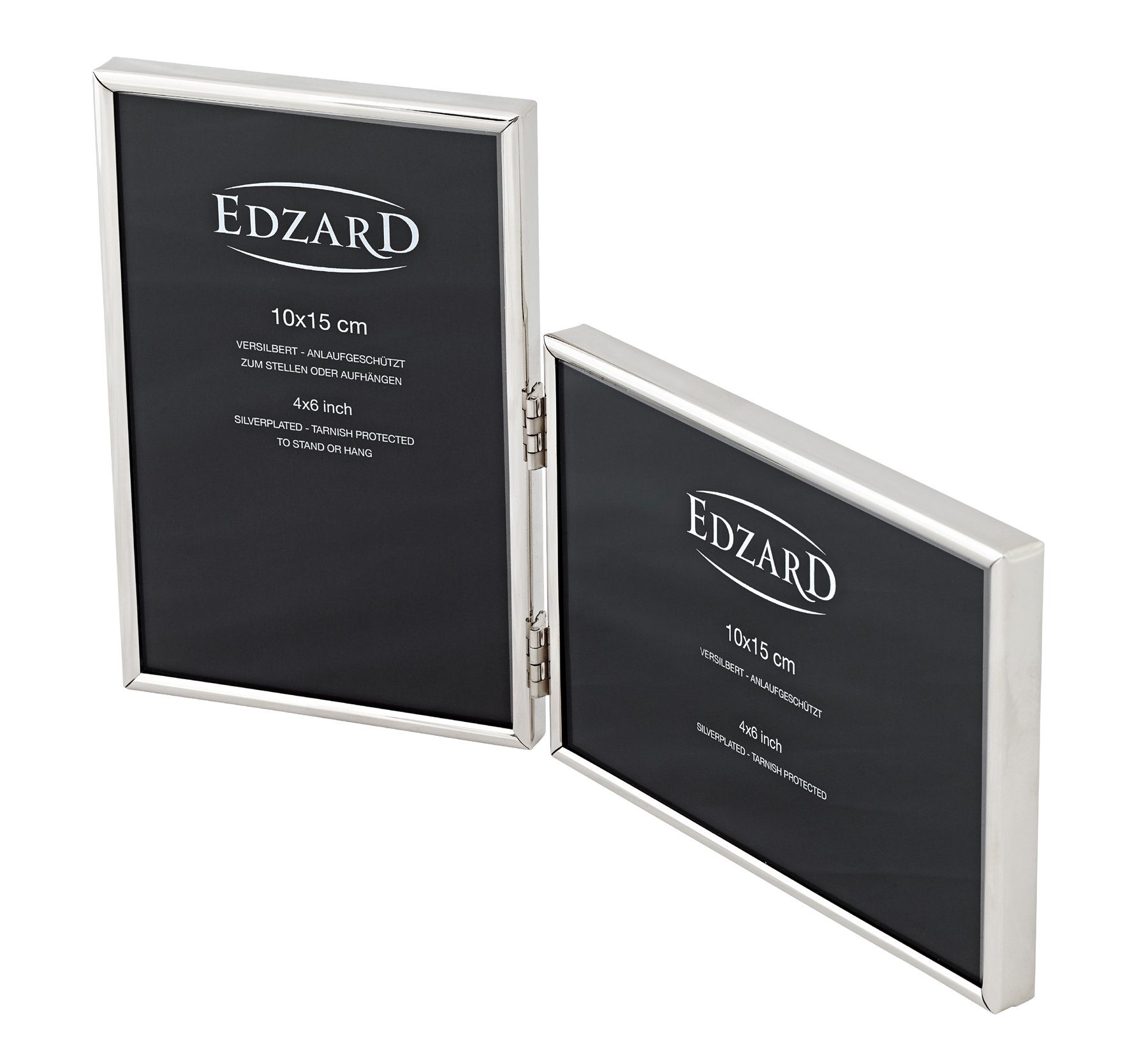 10x15 EDZARD zwei anlaufgeschützt, für cm und versilbert Bilderrahmen Fotos ,