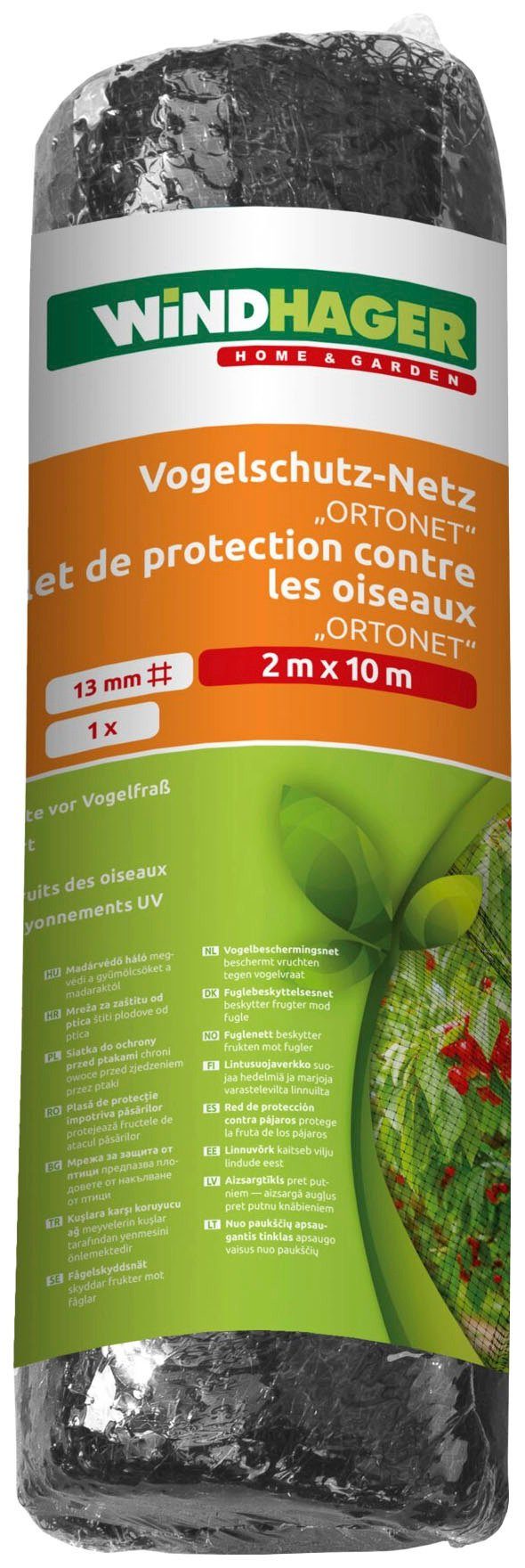 Windhager Schutznetz ORTONET, BxL: 2x10 m, Vogelschutznetz