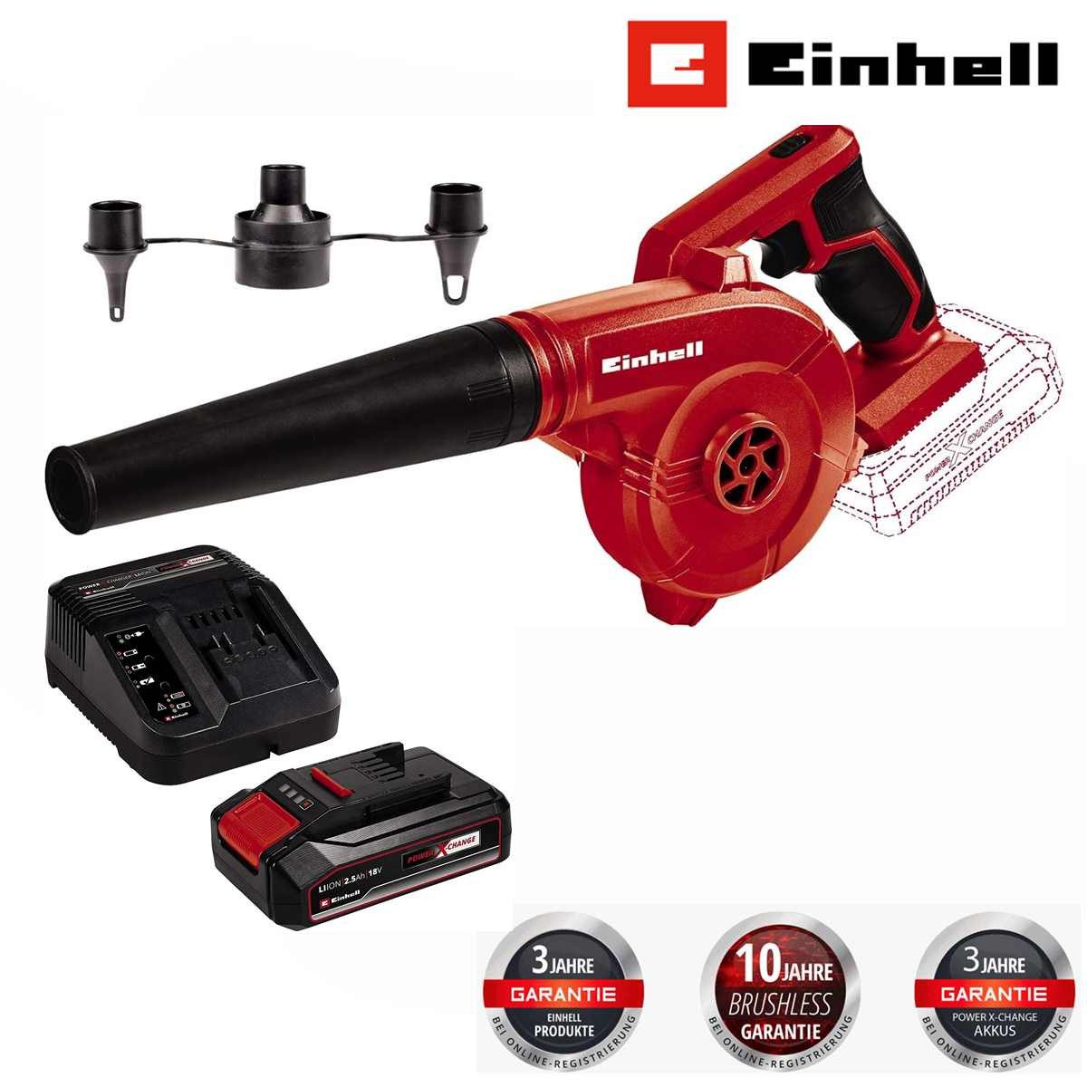 Einhell Akku-Laubbläser Akku-laubbläser TE-CB 18/180 Li - 18V mit Akku 2.5 günstig online kaufen