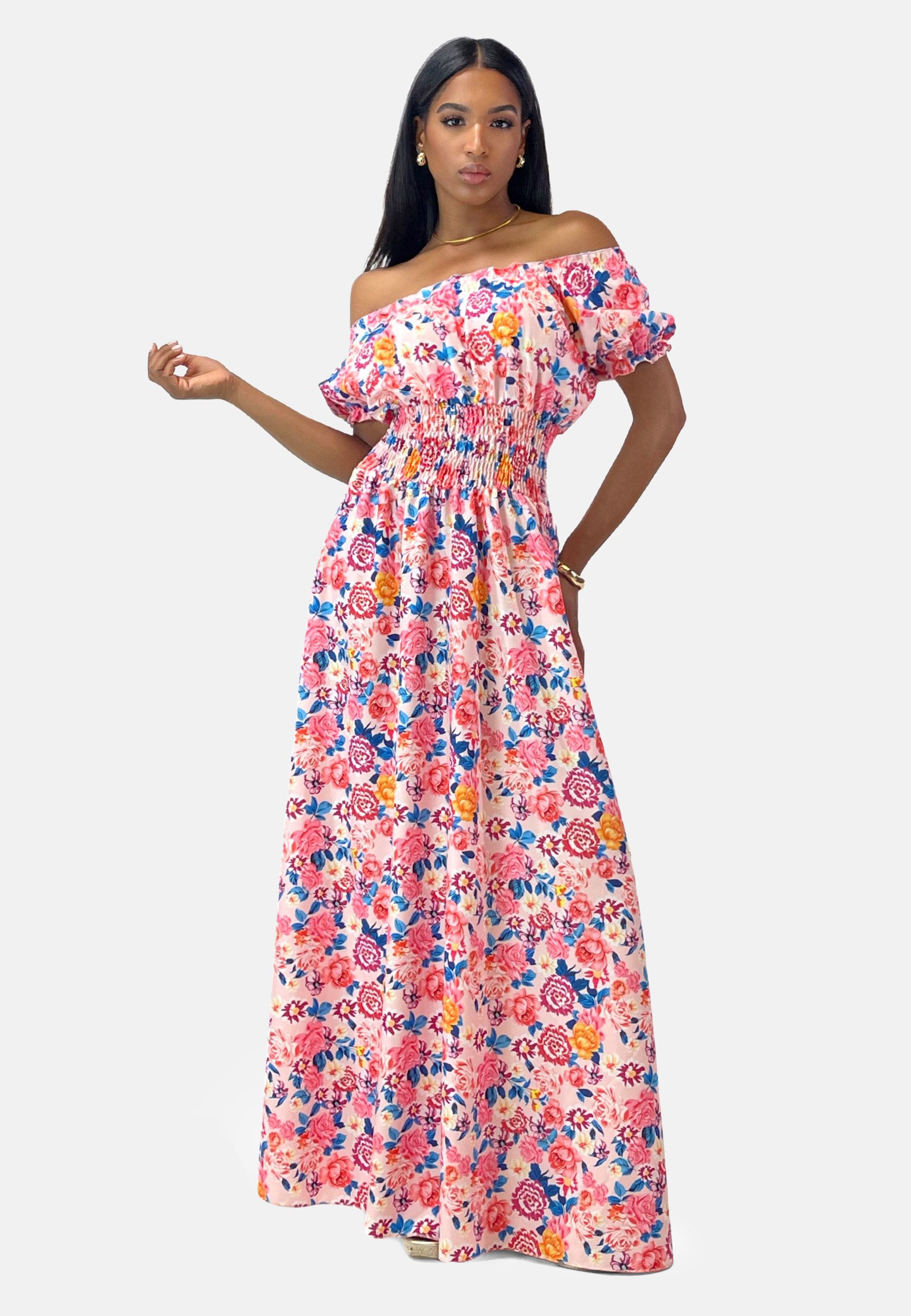 Elara Maxikleid Elara Damen Maxikleid (1-tlg) günstig online kaufen