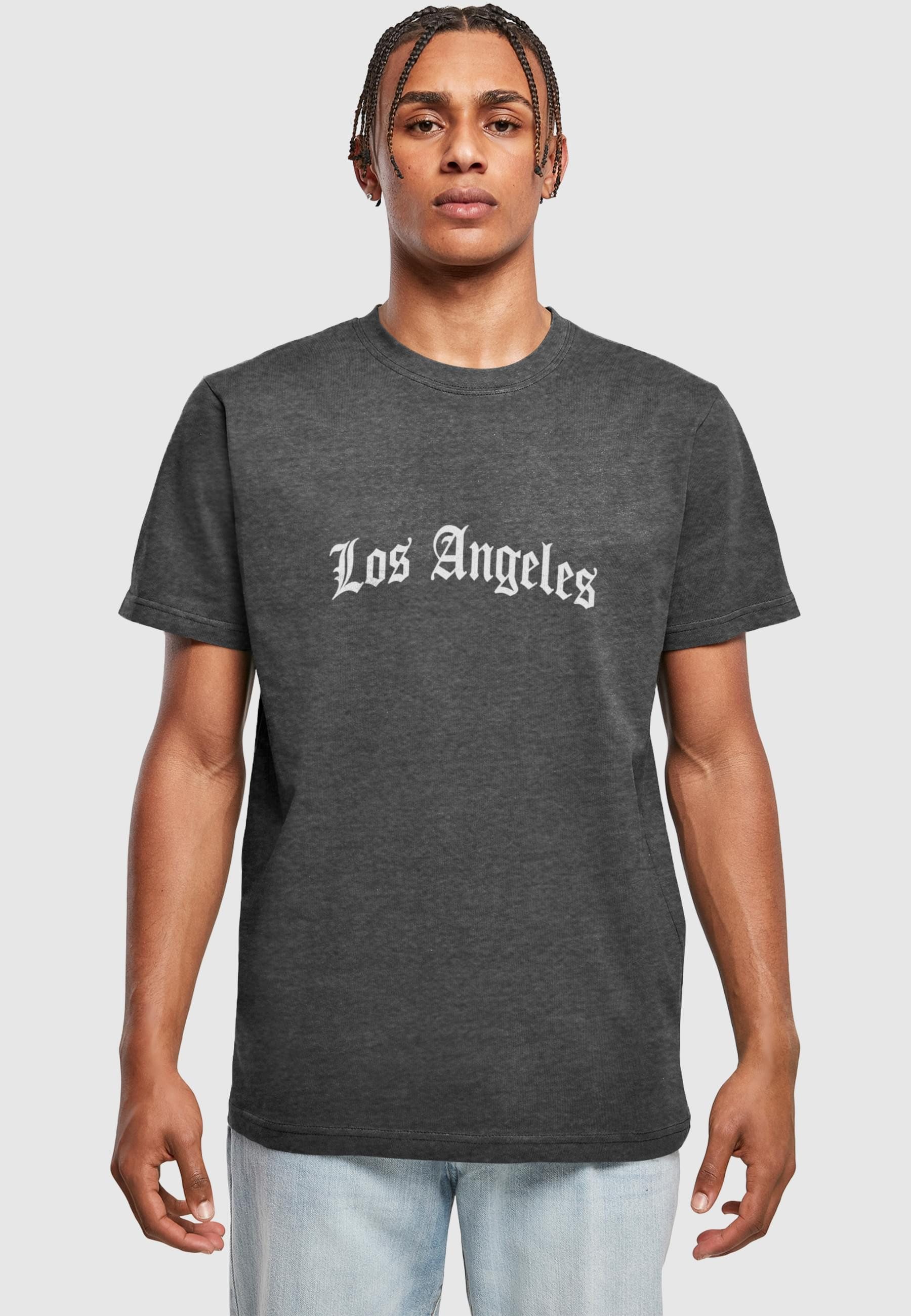MisterTee T-Shirt MisterTee Herren Los Angeles Wording Tee (1-tlg)