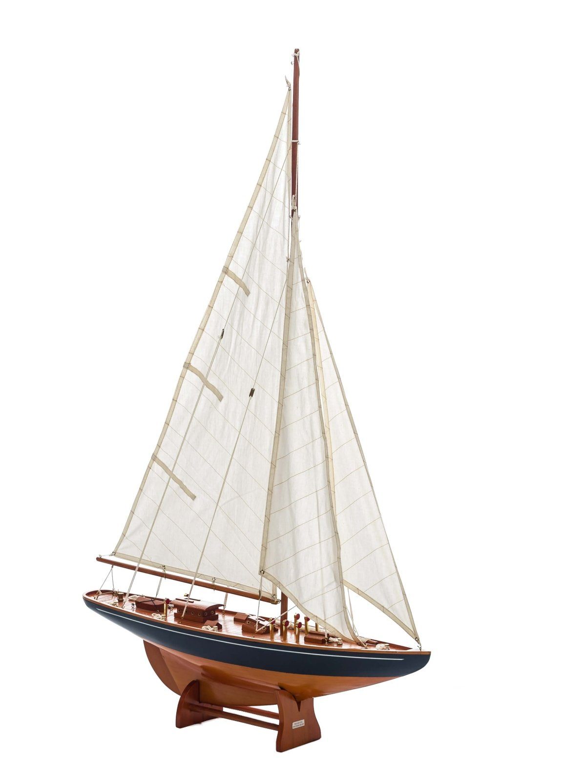 Dekoobjekt Modellschiff Segelschiff Segelyacht Yacht Schiff Boot 112cm kein Bausa