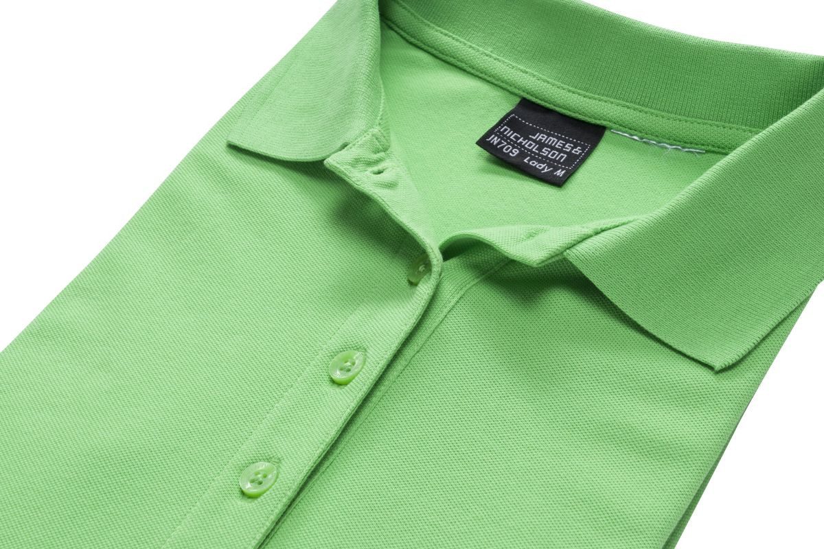 James & Nicholson Poloshirt Damen Elastic Polo Piqué / Taillierter Schnitt