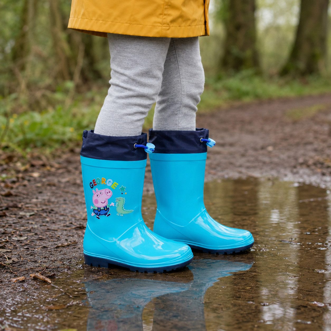 Peppa Pig Peppa Wutz George Dino Kinder Stiefel Regenstiefel Gr. 23-32 Gummistiefel Gr. 23 bis 32 – Bild 5 von 5