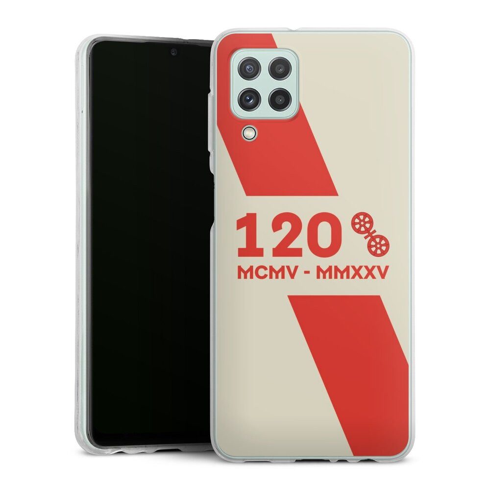 DeinDesign Handyhülle 1. FSV Mainz 05 E.V. 120 Jahre Bundesliga, Samsung Galaxy A22 4G Silikon Hülle Bumper Case Handy Schutzhülle