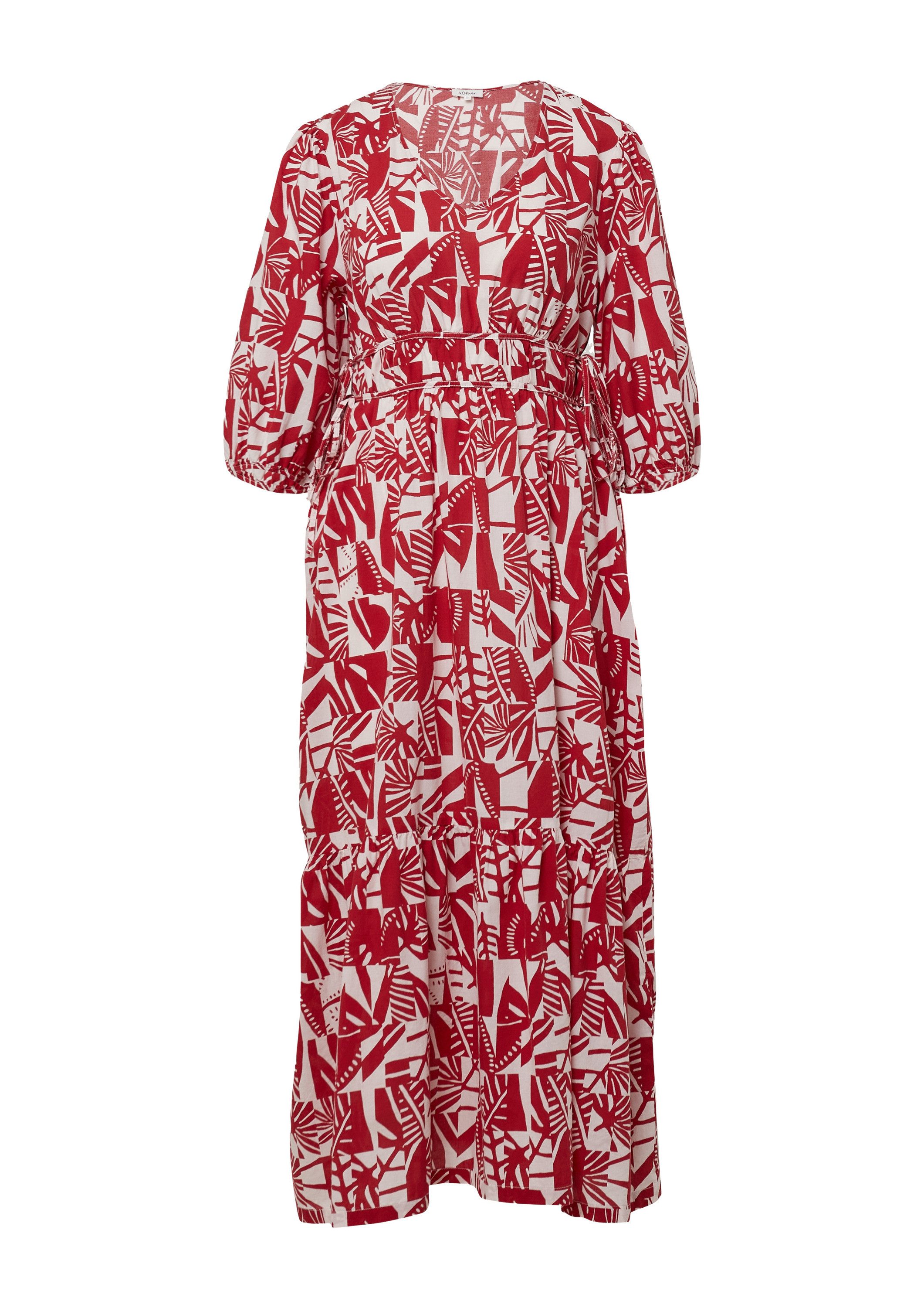 s.Oliver Midikleid Kleid Midikleid aus Baumwolle günstig online kaufen