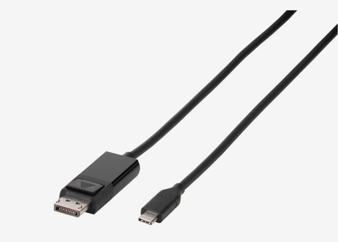 Vivanco USB Type C™ USB DisplayPort Verbindung, 1,5m Zum Anschluss von PC /  Laptop / Tablet / Smartphone an Beamer / Monitor HDMI-Adapter, 150 cm
