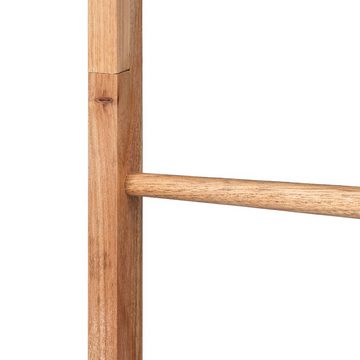 relaxdays Handtuchleiter Handtuchleiter Holz 6 Sprossen