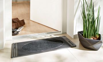 Fußmatte CenterClean, Home2Fashion, rechteckig, Höhe: 8 mm, schmale Schmutzfangmatte, strapazierfähig, In- und Outdoor geeignet