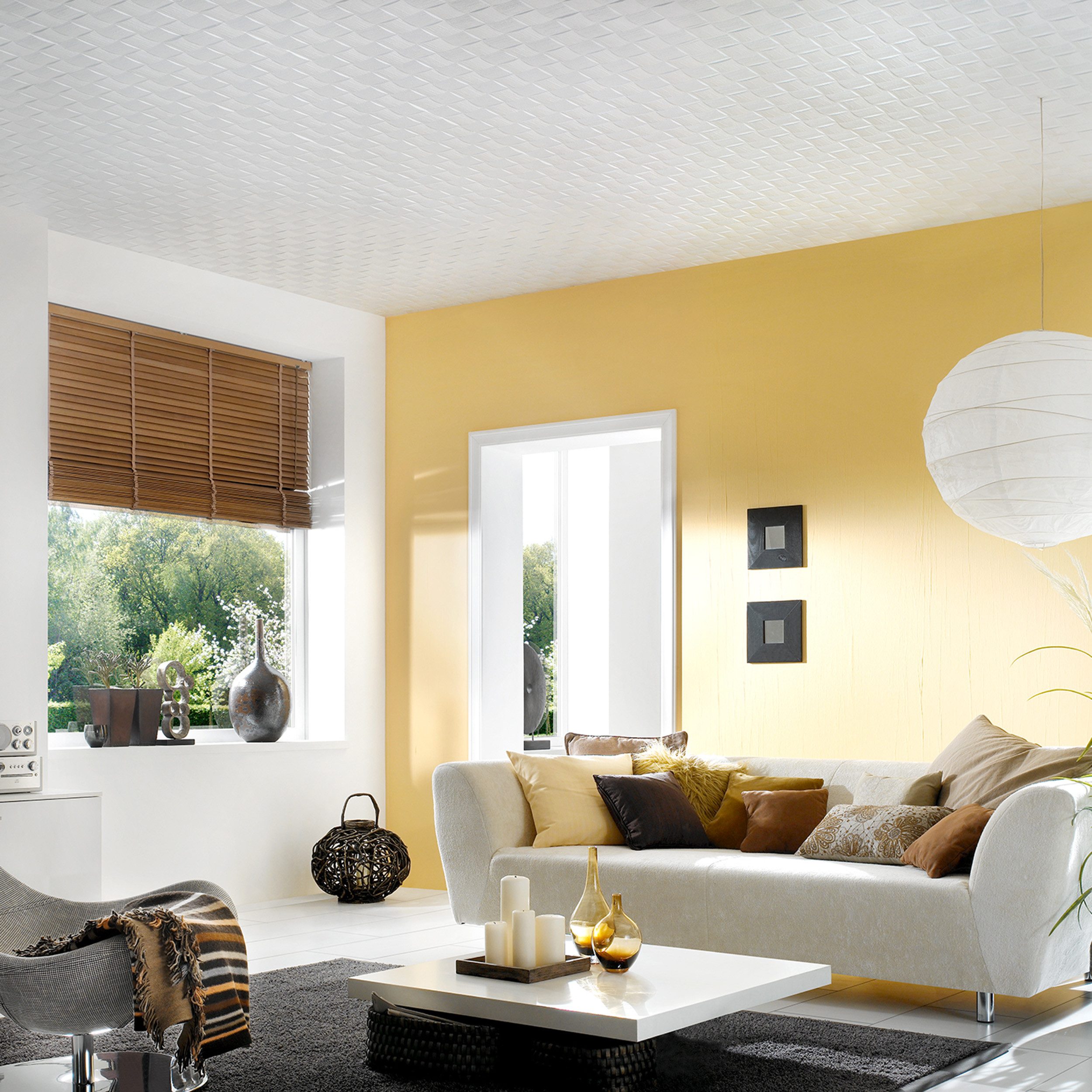 Decosa Deckenpaneel Decosa Deckenplatte Athen, kiefer, 50 x 50 cm, BxL: 50x50 cm, 2 qm, (2-tlg)