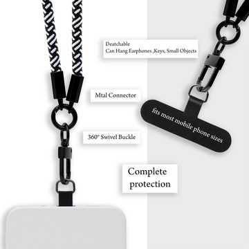 Cadorabo Handyhülle HTC ONE M8 HTC ONE M8, Handykette Schutzhülle mit verstellbarem Kordelband Necklace Hülle