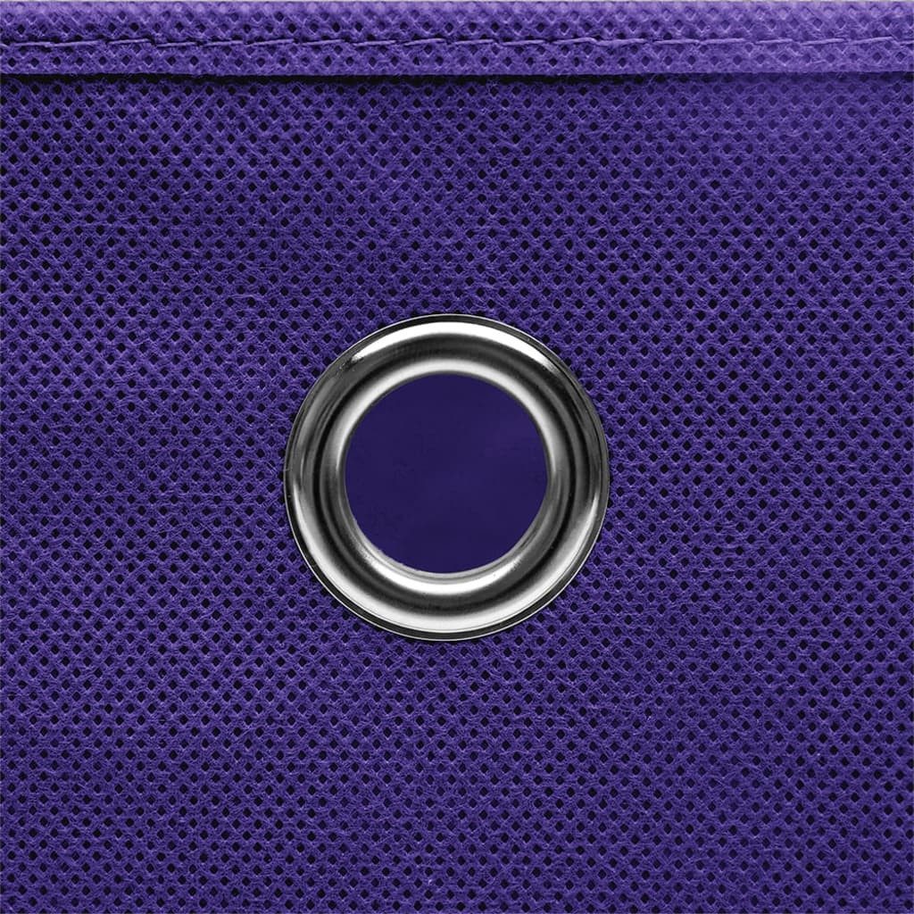 vidaXL Aufbewahrungsbox NA Aufbewahrungsboxen 10 Stk Vliesstoff 28x28x28 cm Violett