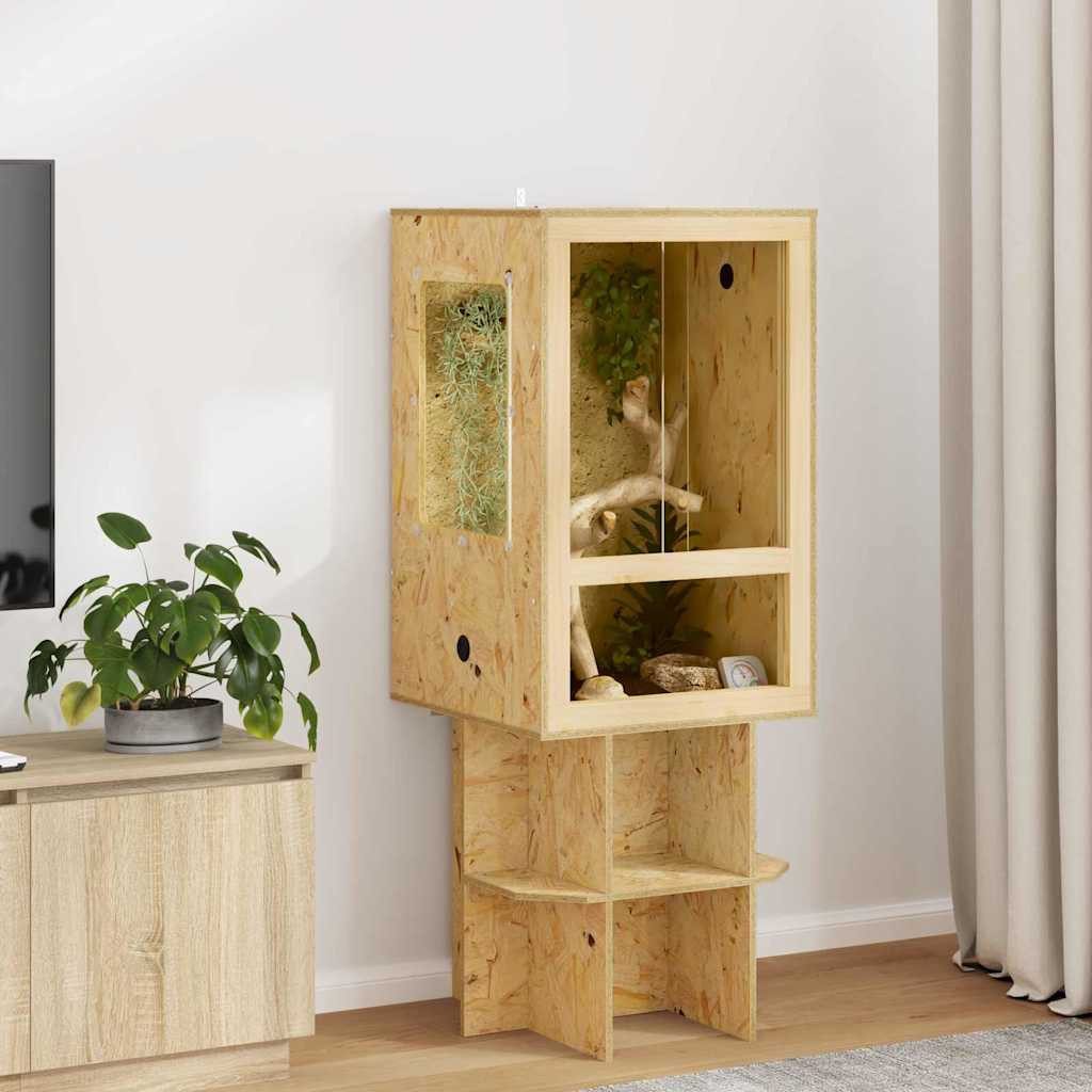 vidaXL Terrarium Terrarium Braun 50 x 50 x 80 cm OSB