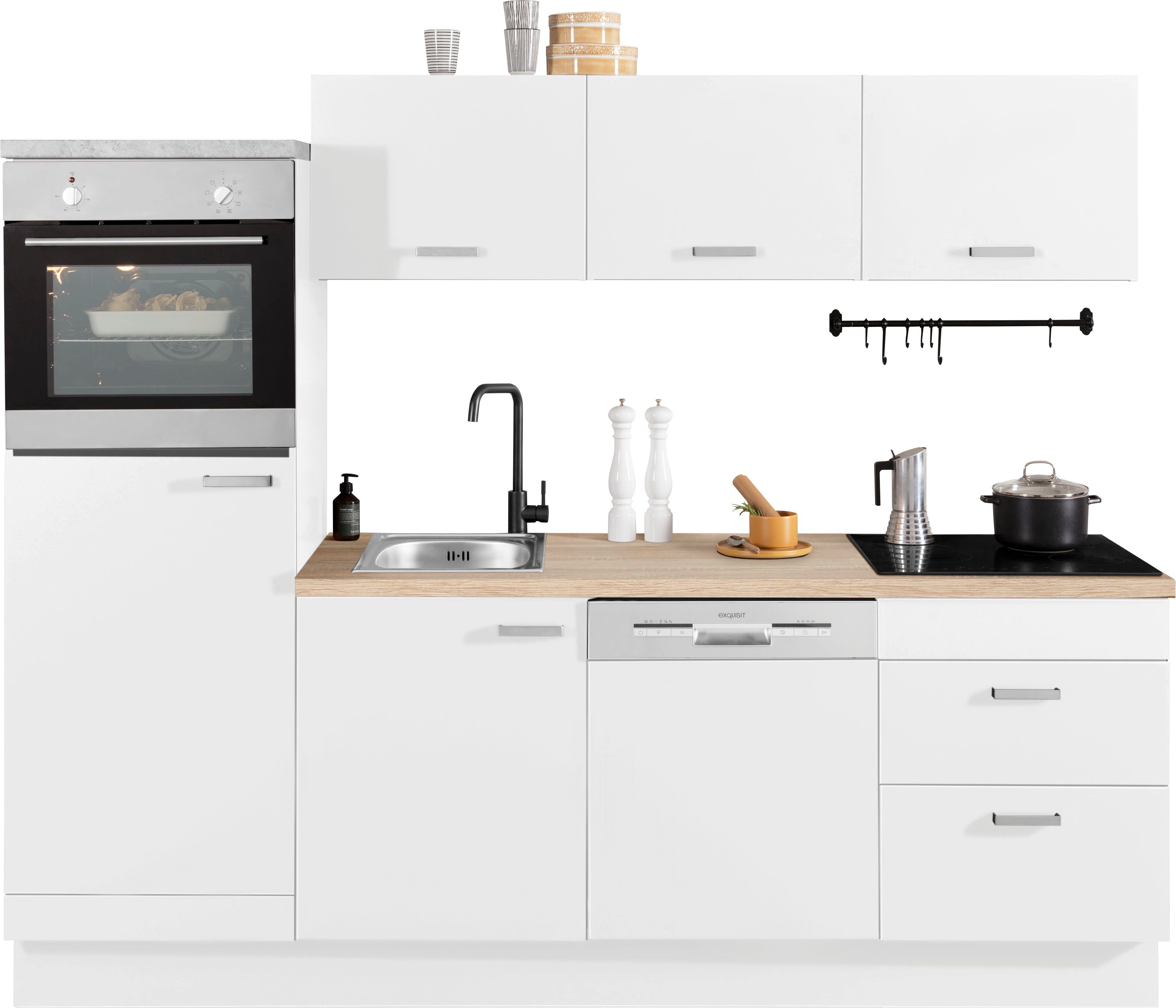OPTIFIT Küchenzeile Parma, mit E-Geräten, Breite 240 cm