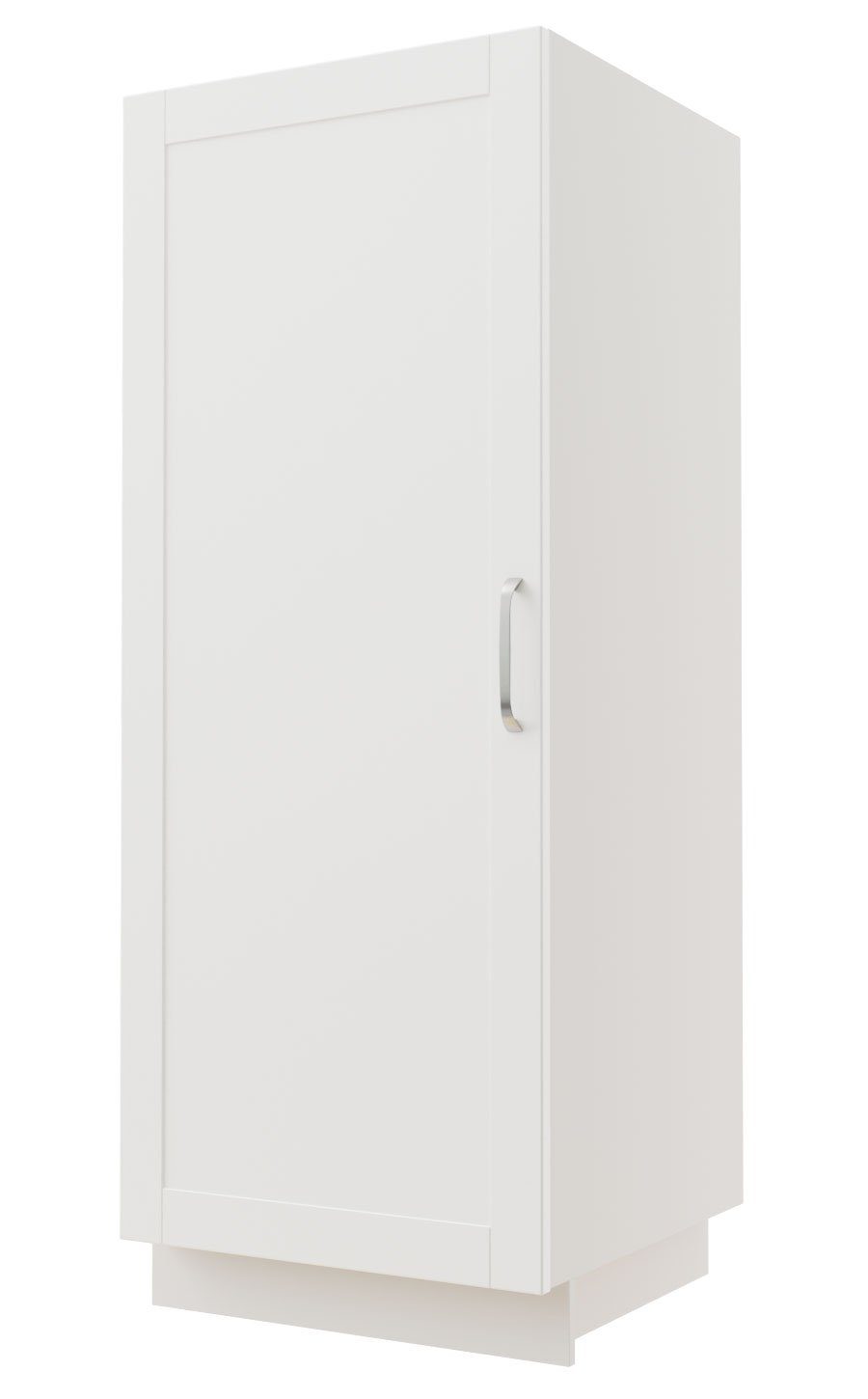 Feldmann-Wohnen Hochschrank Tivoli (Tivoli) 60cm Front- und Korpusfarbe wählbar 1-türig RAL 9003 signalweiß matt