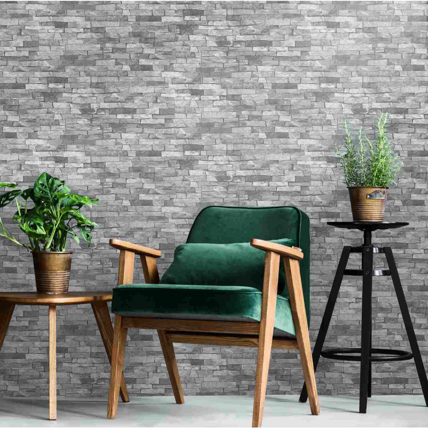 Erismann Papiertapete 05546-30 Papier Stein Beton 0.53 x 10.05 m Bestseller Erismann