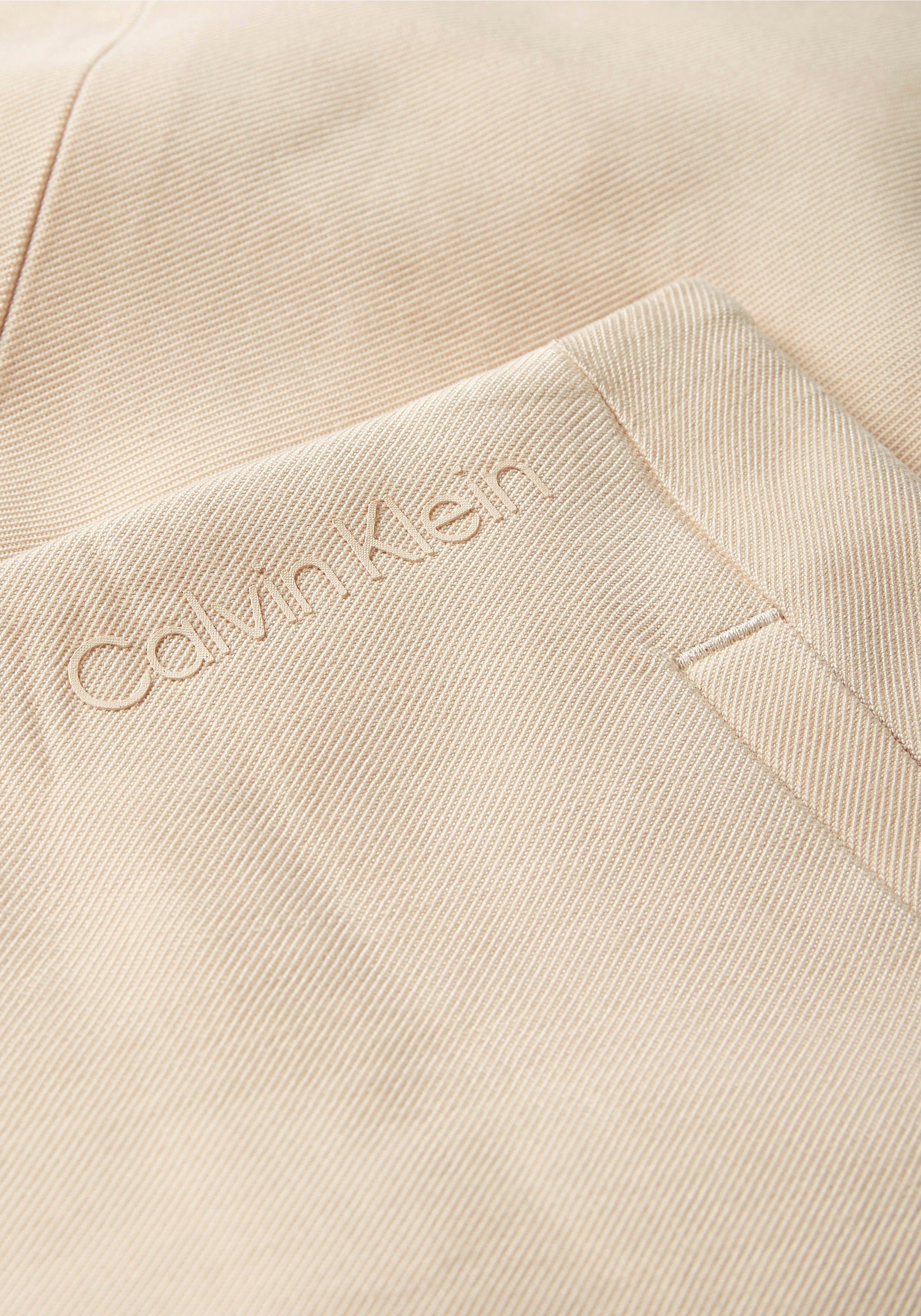 Damen Röcke Calvin Klein Minirock VISCOSE TWILL MINI SKIRT mit Calvin Klein Branding