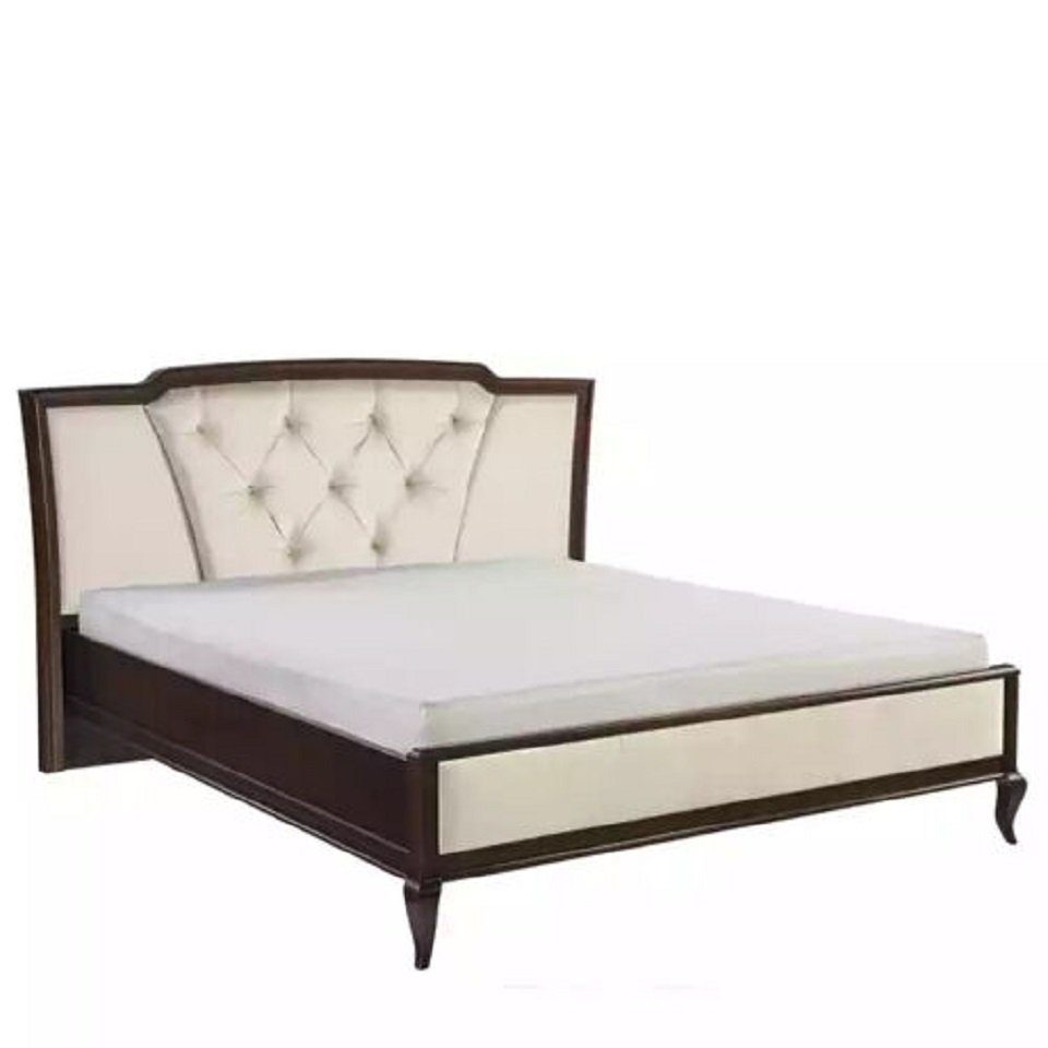 Bett), in Chesterfield Holz im Made Bett Textil Schlafzimmer Europe Bett JVmoebel Doppelbett Betten aus (1-tlg.,