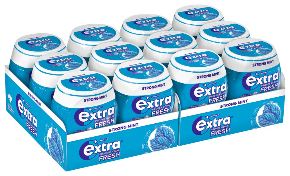 EXTRA Süßigkeit EXTRA PROFESSIONAL Fresh Dose Strong Mint 2x6x50 Dragees