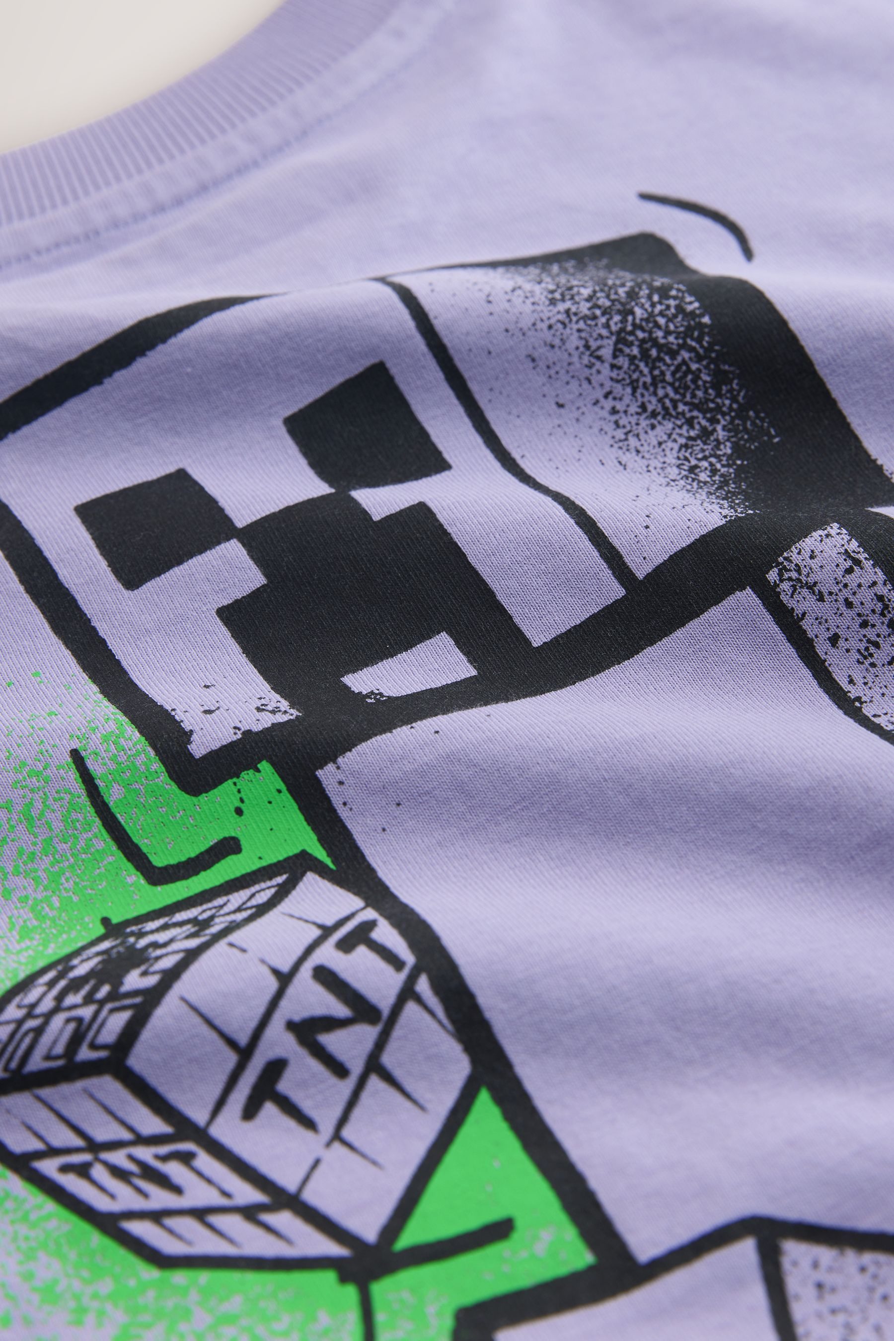 Next T-Shirt T-Shirt von Minecraft mit Pailletten (1-tlg)