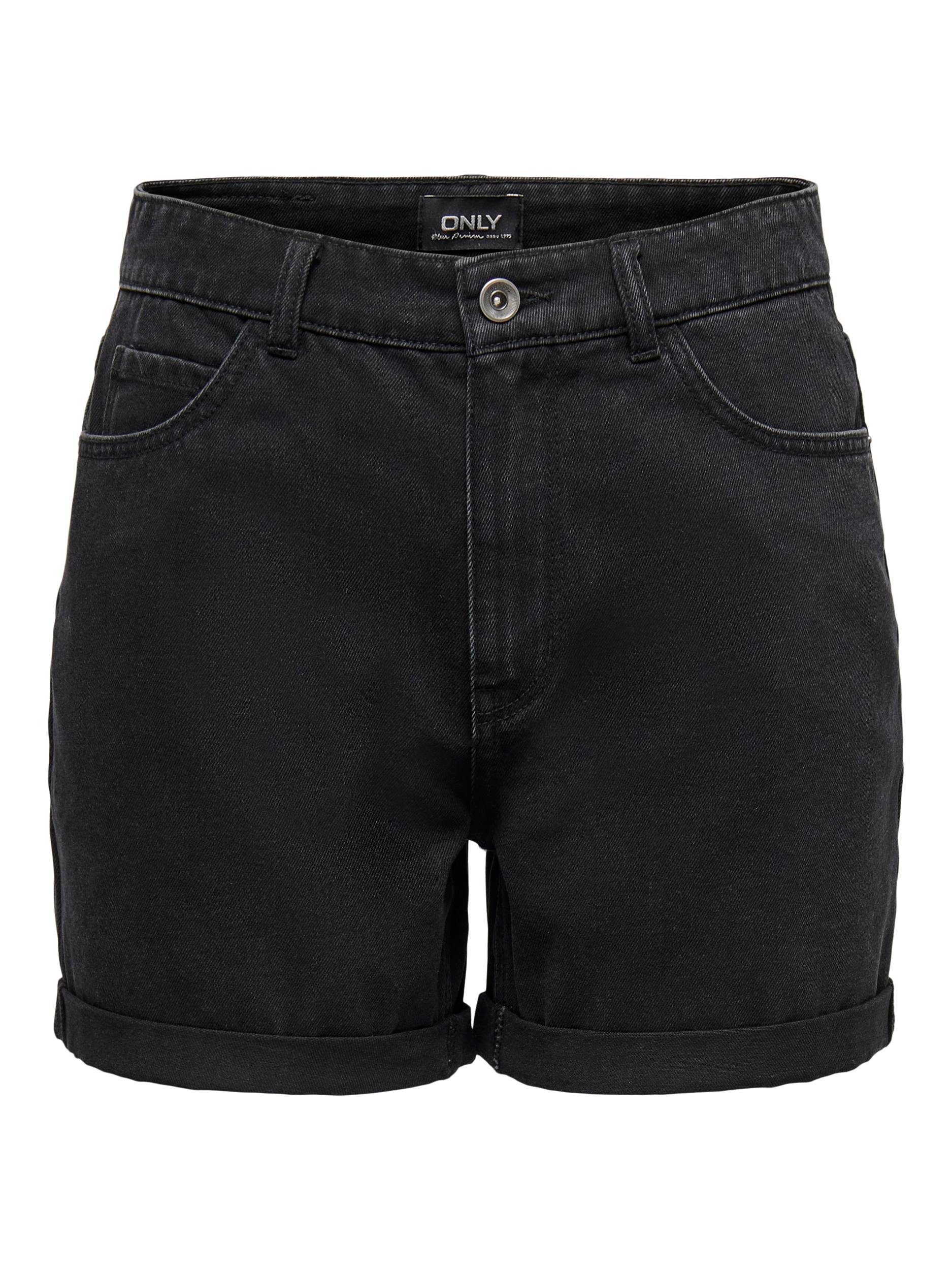 Jeansshorts ONLVEGA – Jeansshorts mit hohem Bund und Aufschlag