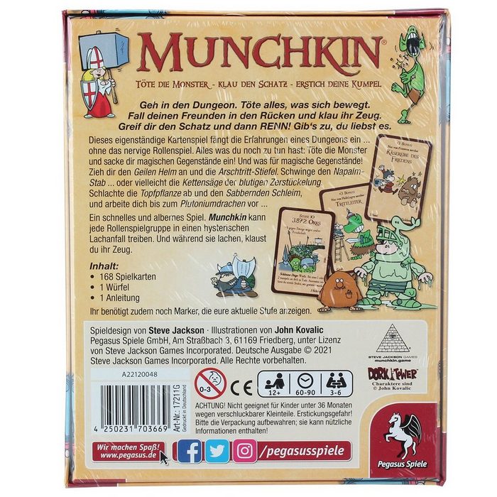 Pegasus Spiele Spiel Munchkin Kartenspiel (deutsch) PY8501