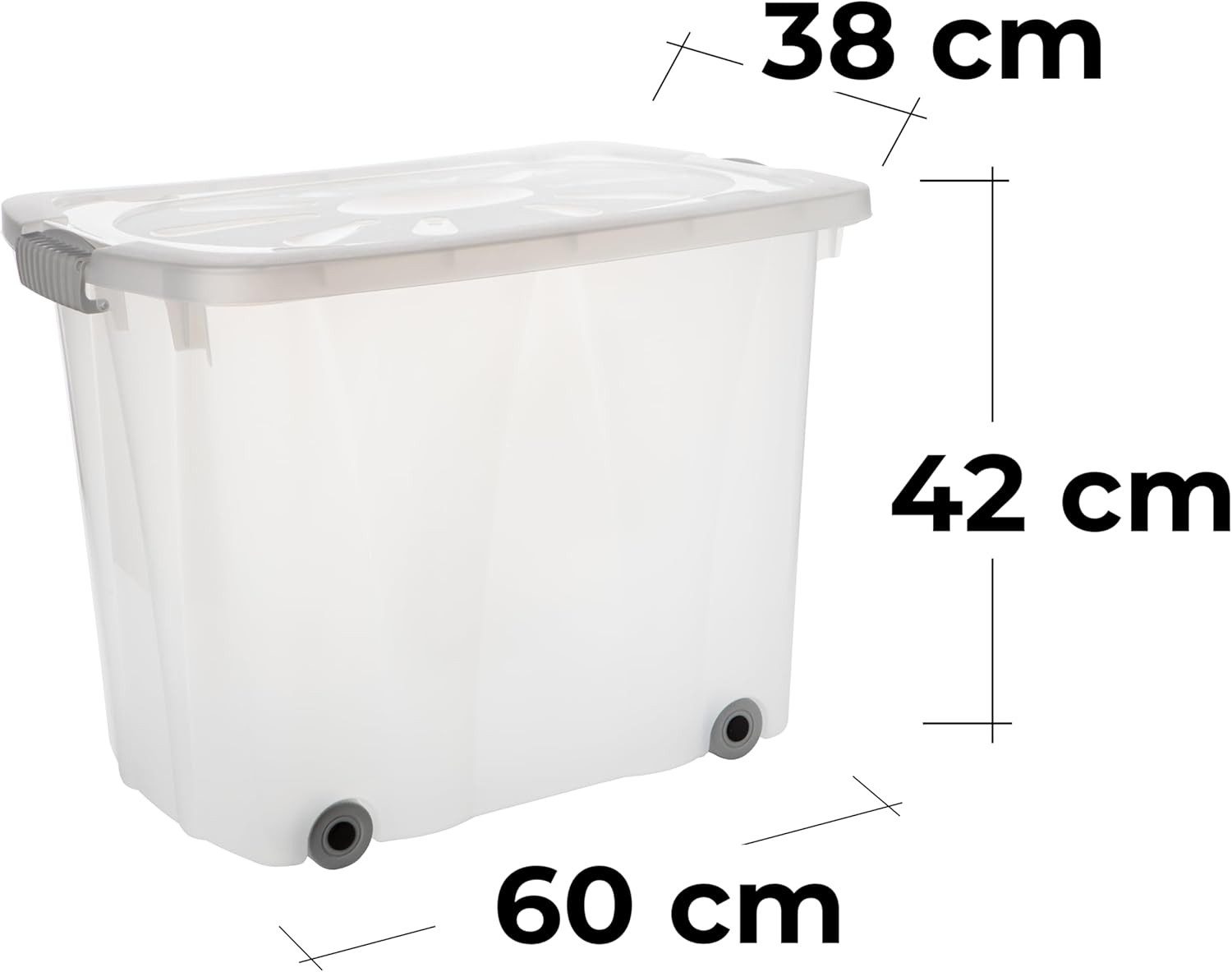 Centi Aufbewahrungsbox BOSTON Aufbewahrungsboxen 60 L (3er-Set), mit Rollen günstig online kaufen