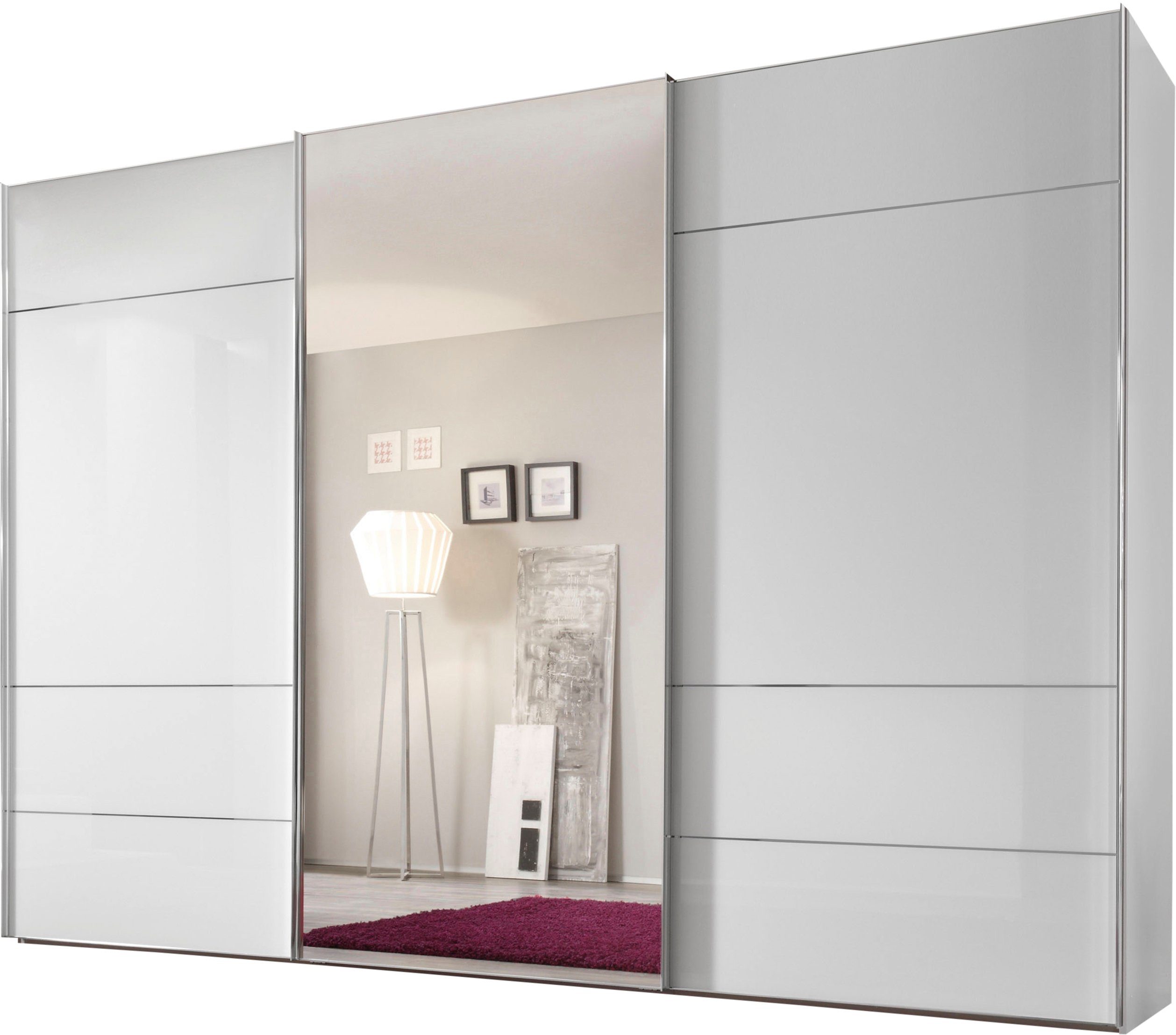 STAUD Schwebetürenschrank Sonate Lucca mit Spiegel, Made in Germany Mit vier verschiedenen Ausstattungsvarianten