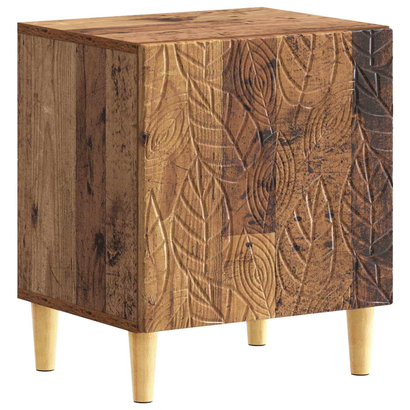 vidaXL Nachttisch Nachttisch Altholz 43 x 34,5 x 50 cm Holzwerkstoff (1-St)