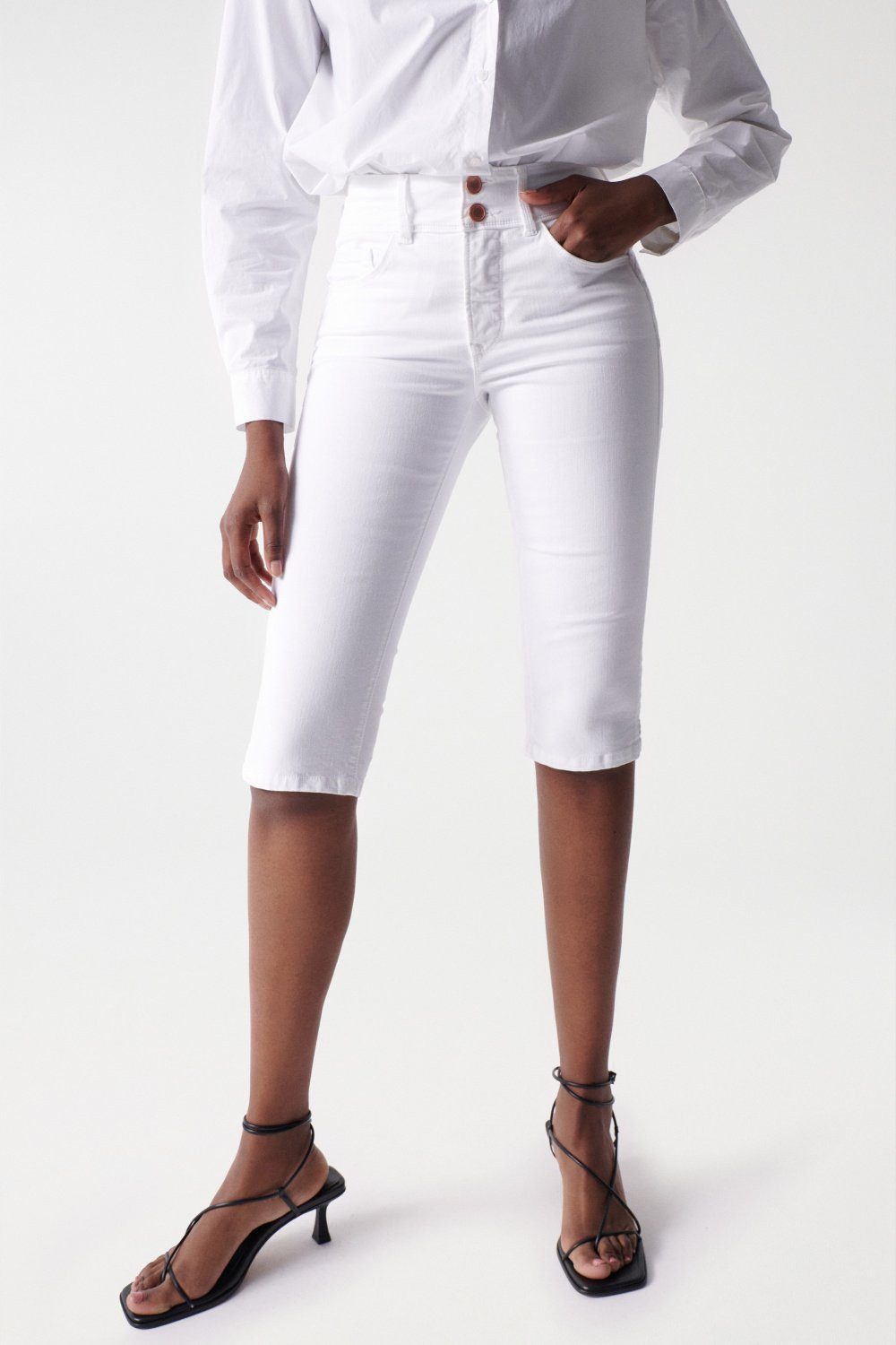 Salsa Stretch-Jeans SALSA JEANS CAPRI SECRET PUSH IN white 21005944.0001