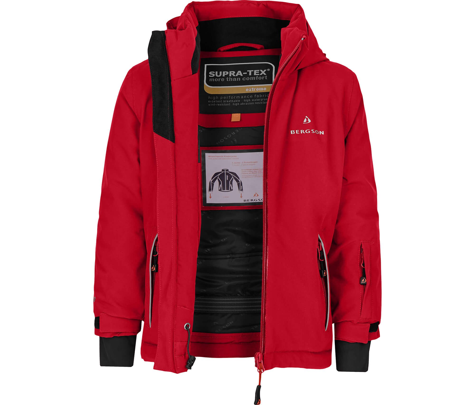 Bergson Winterjacke FRODO 2.0 Kinder Skijacke und Winterjacke, perfekt für kleine Wintersportler!