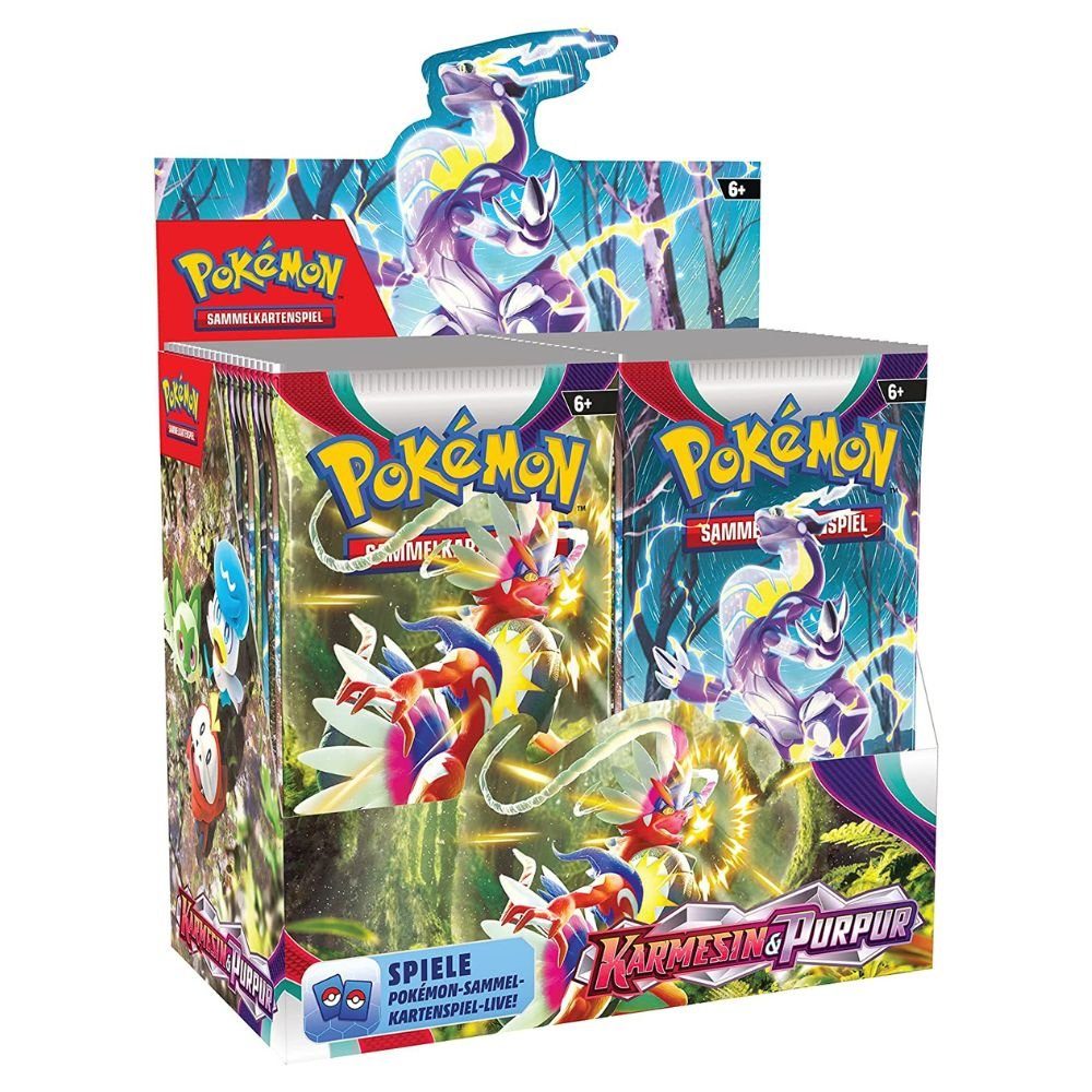 POKÉMON Sammelkarte Pokemon Karmesin & Purpur SV01 36er Booster Display, deutsch