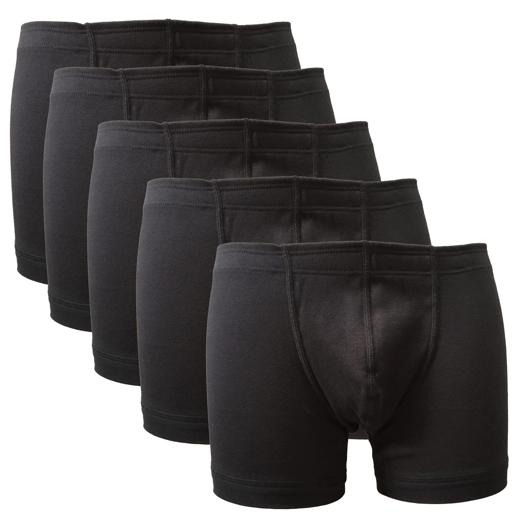 HERMKO Retro Boxer 39015 (Pack, 5er) Bio-Baumwolle Pant ohne Eingriff mit Dehnbund hergestellt in EU