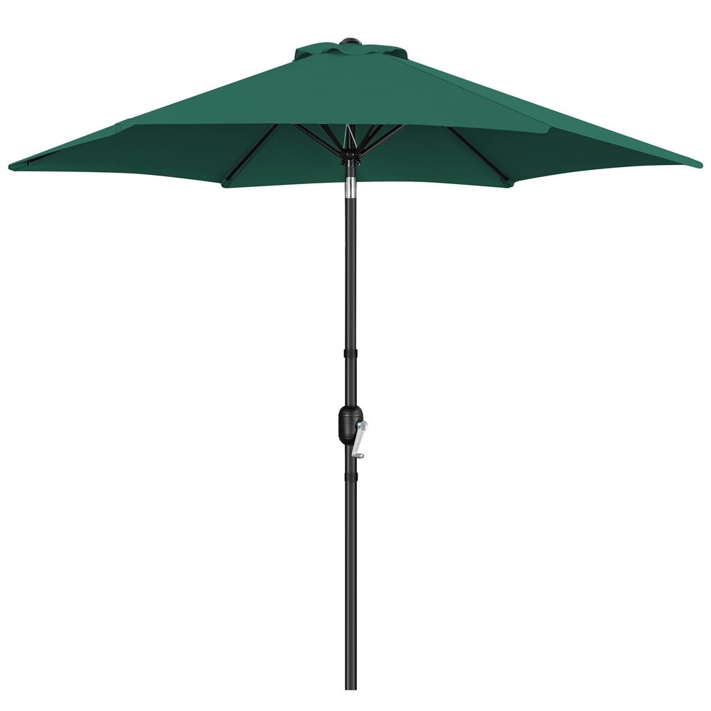 Yaheetech Sonnenschirm Φ 226/269/294 cm, Garten- und Marktschirm mit 6 Metallstreben für Balkon/Terrasse/Garten