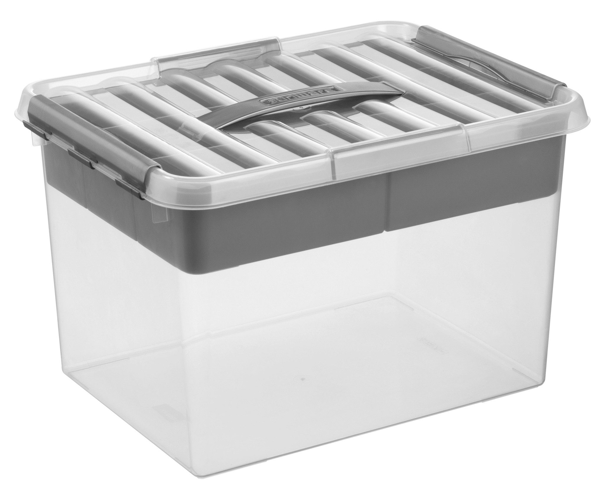 Sunware Aufbewahrungsbox Multi Box Q-line 22 Ltr., Herausnehmbarem Einsatz