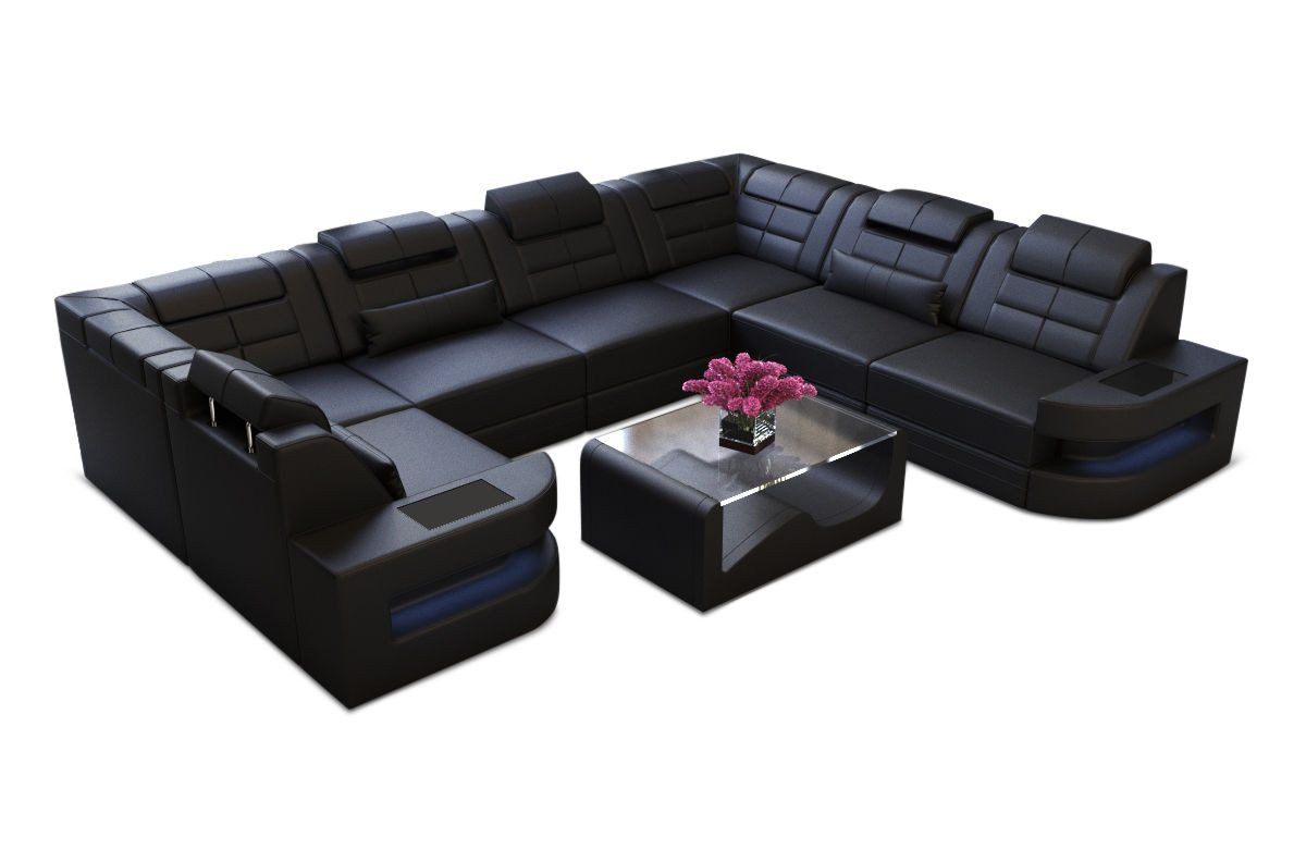 Sofa Dreams Wohnlandschaft Ledersofa Como U günstig online kaufen