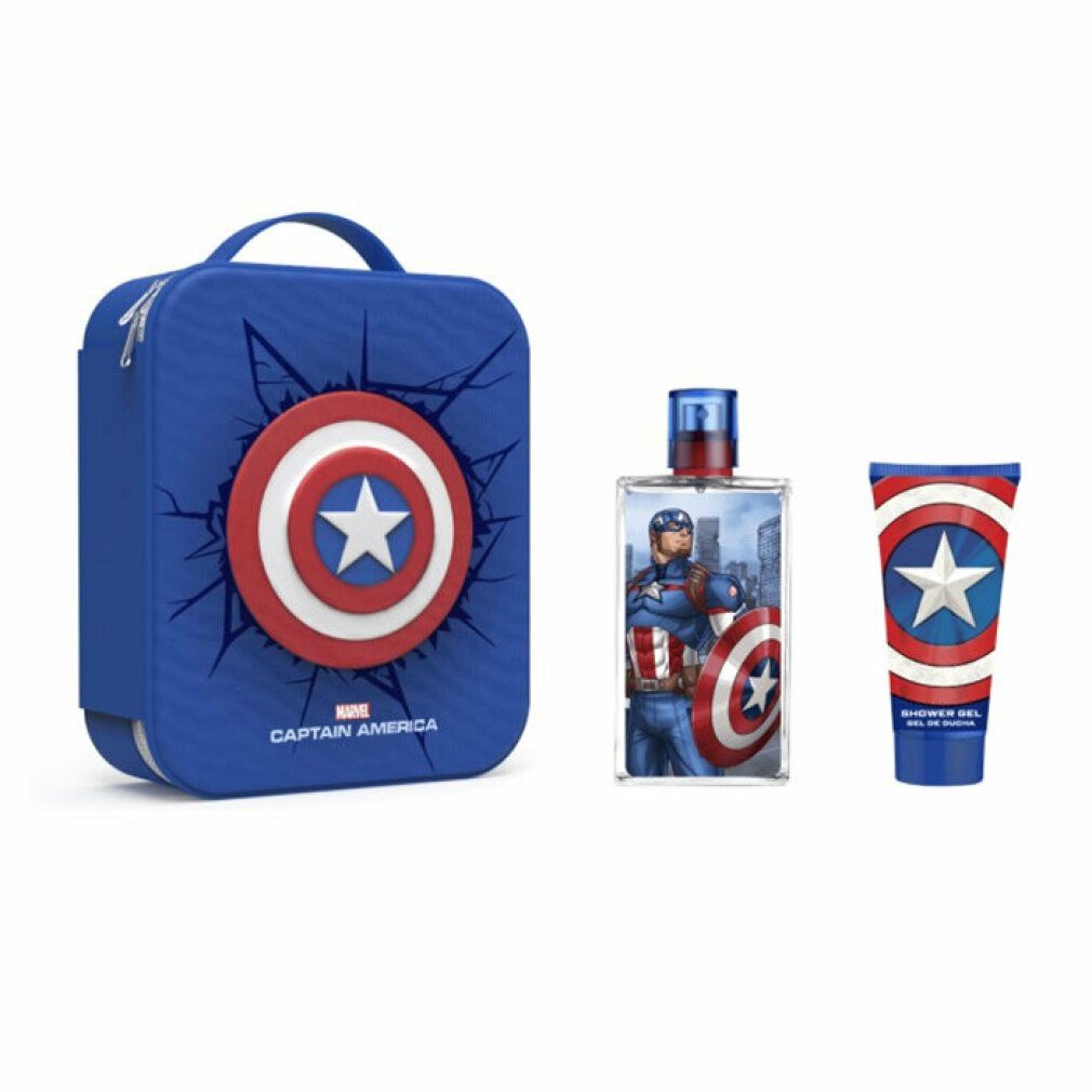 2020 Set Marvel Captain Eau Stück 3 Eau de America 100ml Spray De Parfum MARVEL Toilette