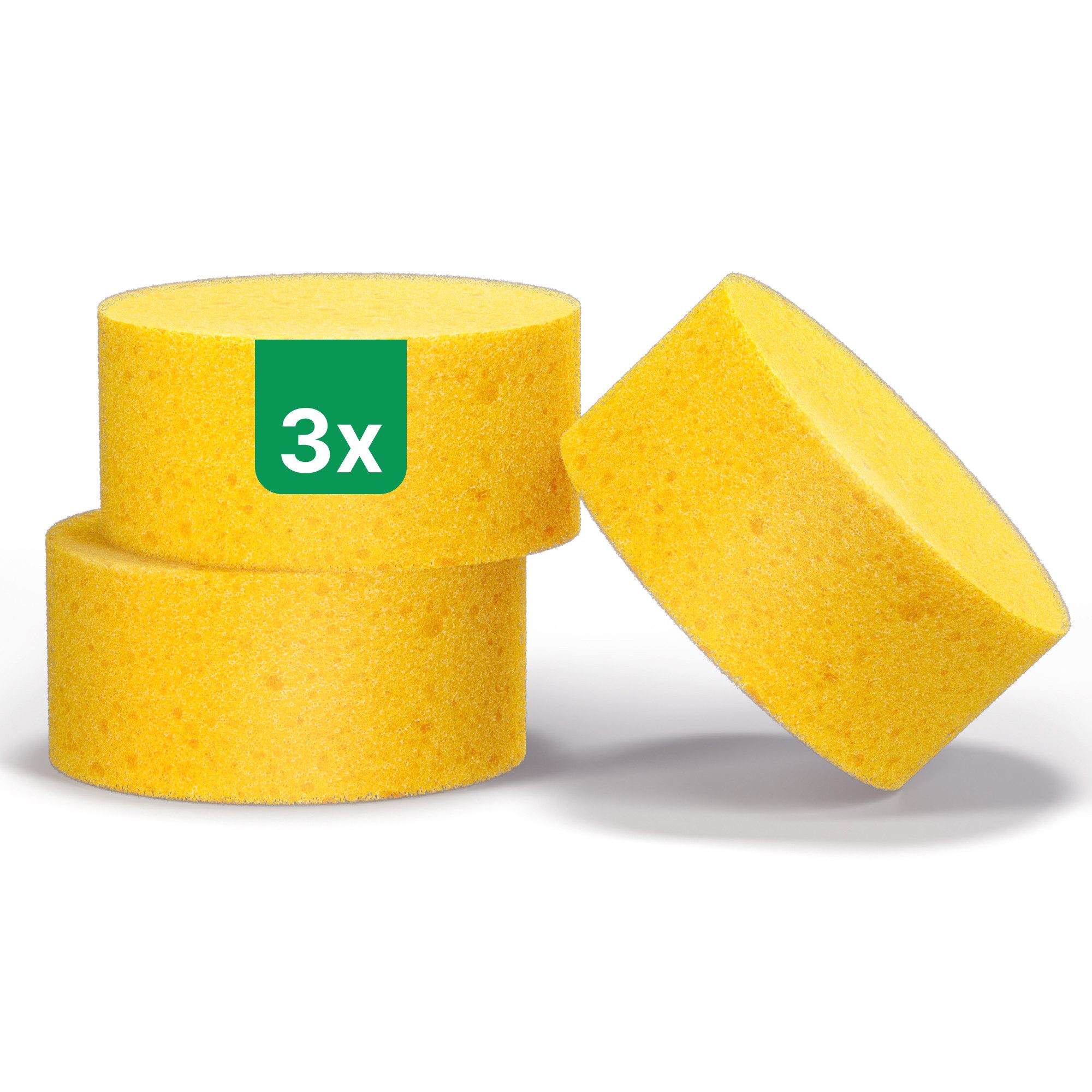 Emma Grün Polierschwamm Set, (3 St), wie­der­ver­wend­bar & auswaschbar