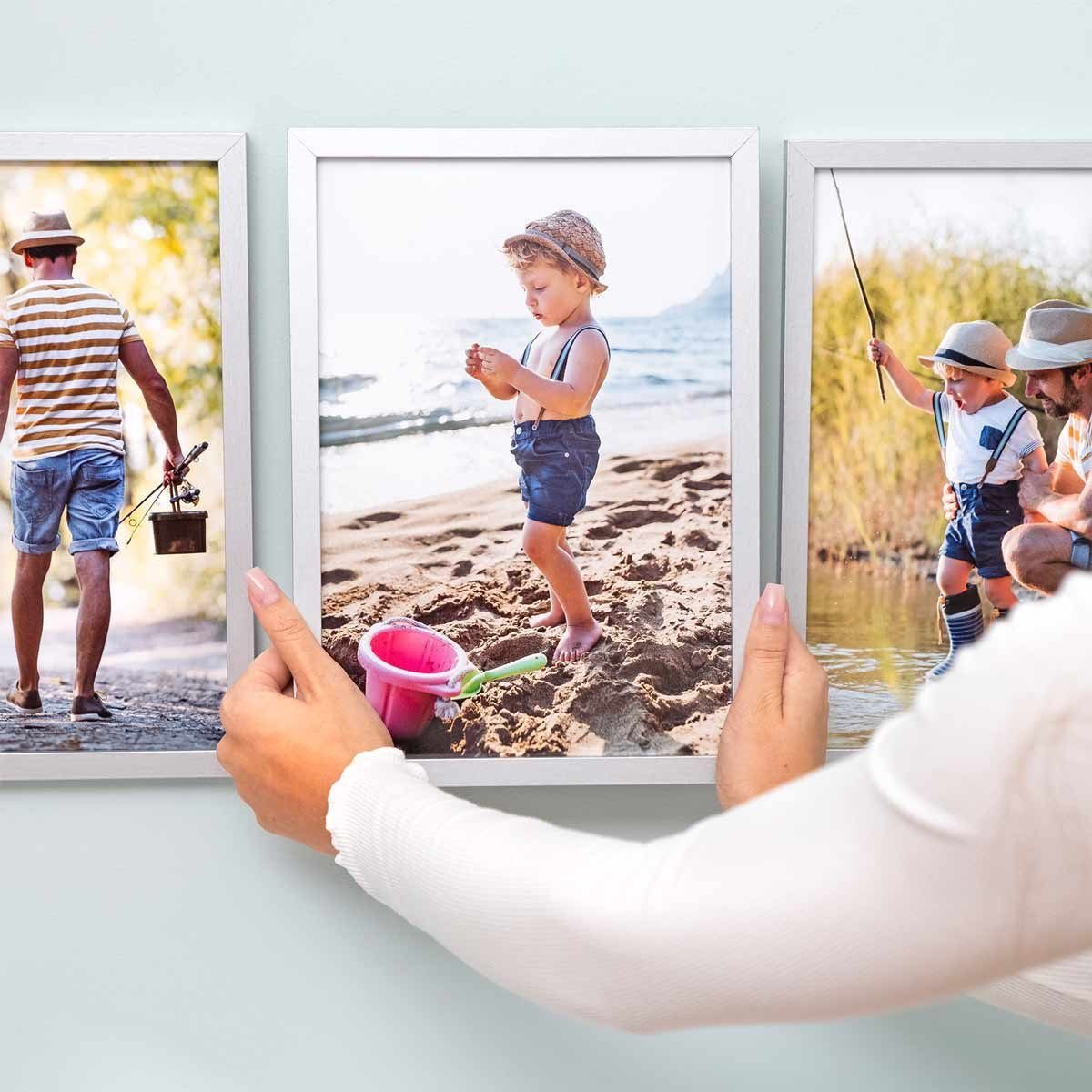 PHOTOLINI Bilderrahmen Poster-Einzelrahmen Modern Schmal günstig online kaufen